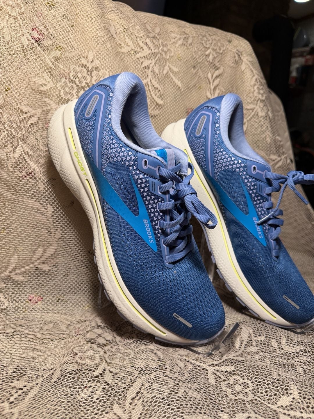 LUS 24 Brooks Ghost 15 Size 10 Blue Running Shoes 3