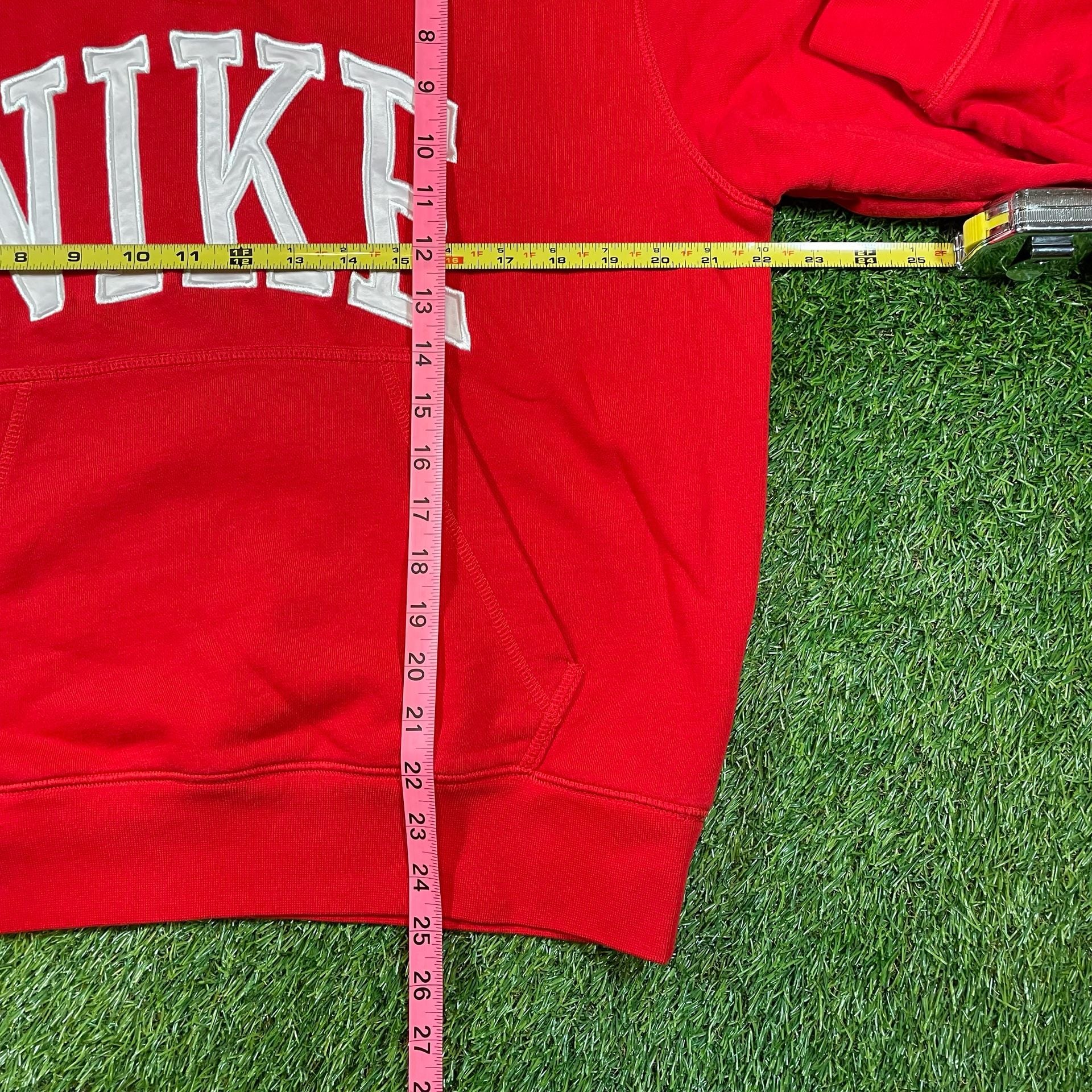 Nike Rugby Shirt Size M Red White Long Sleeve Applique Logo 7