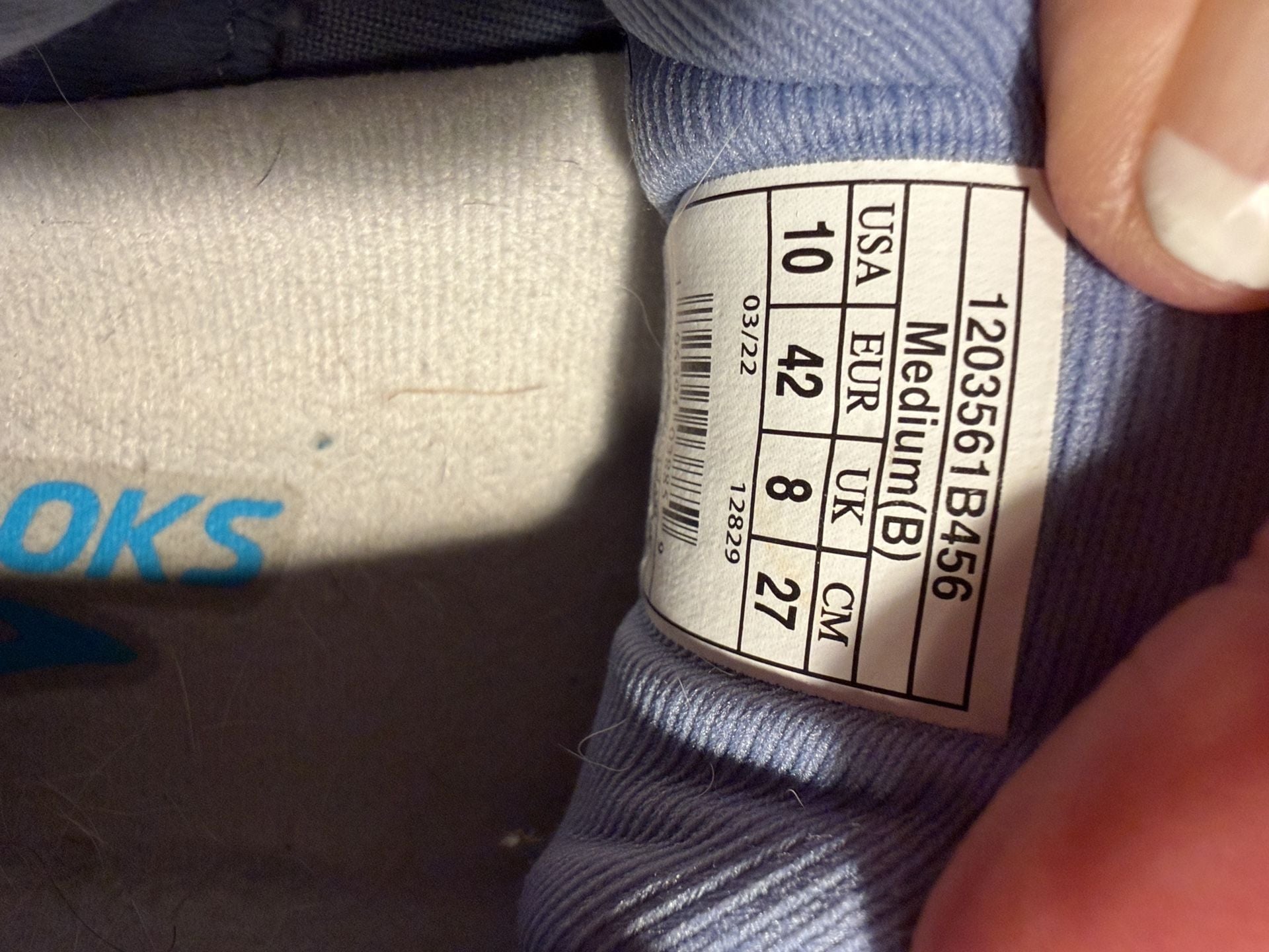 LUS 24 Brooks Ghost 15 Size 10 Blue Running Shoes 6