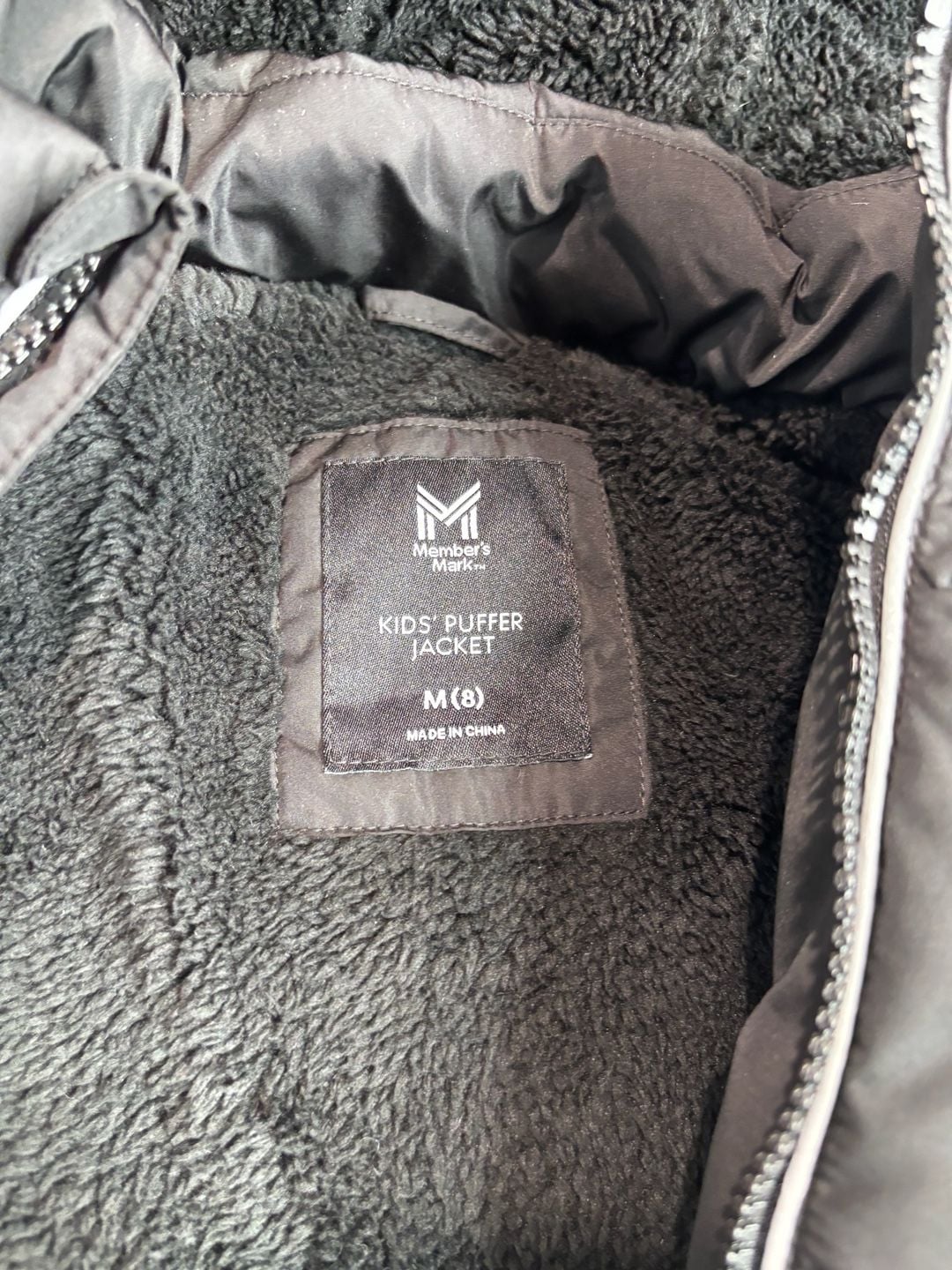 Member's Mark Kids Puffer Jacket M (8) Black 8