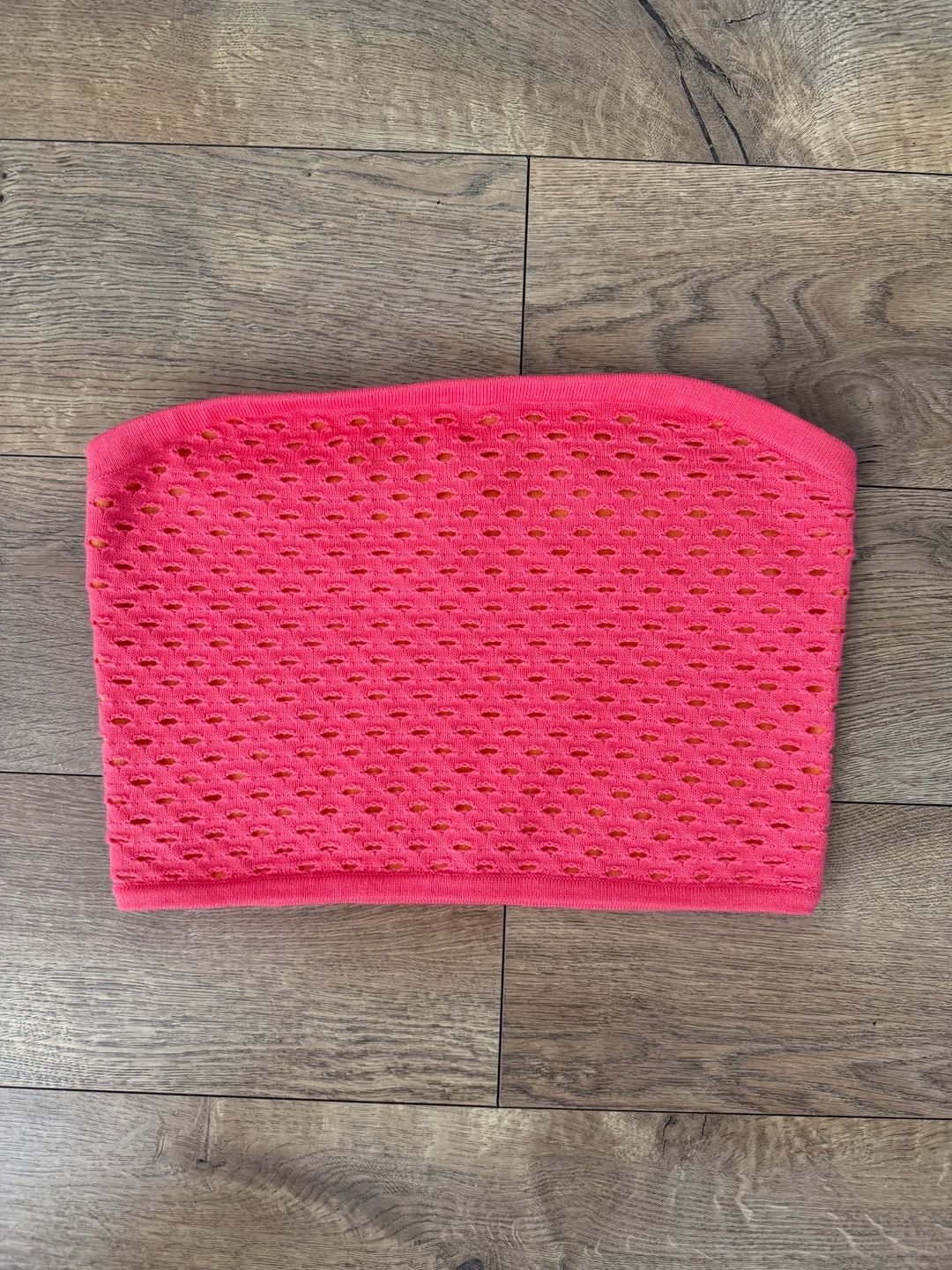 Aerie Knit Tube Top Size M Pink Orange 2