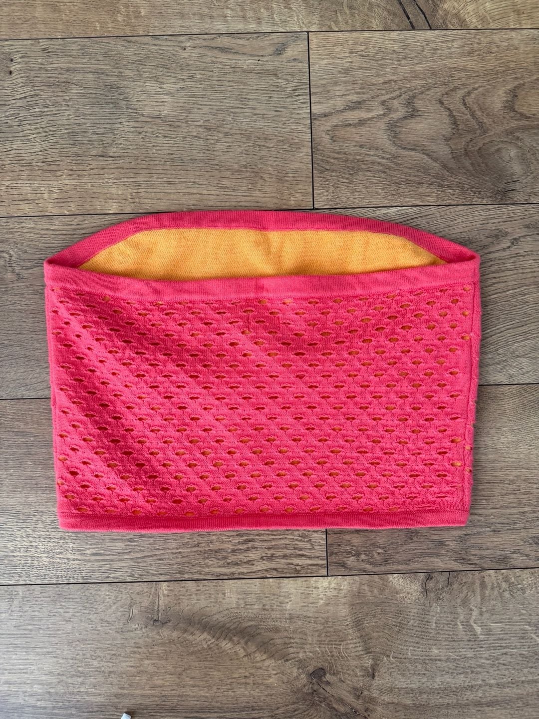 Aerie Knit Tube Top Size M Pink Orange 5