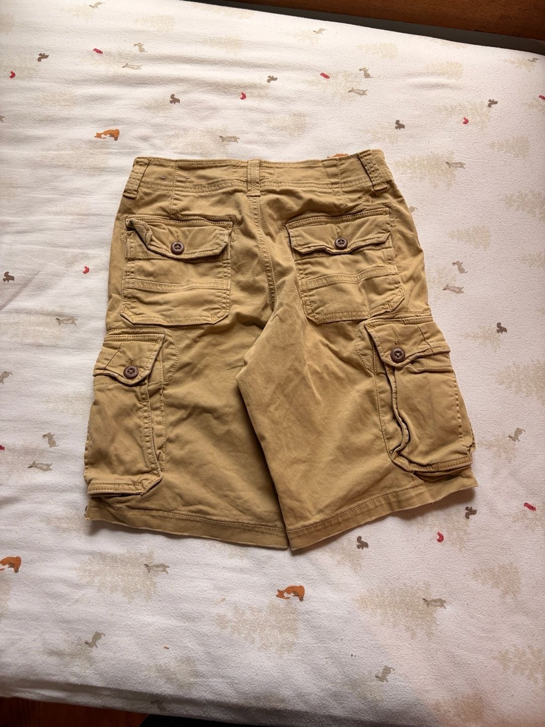American Eagle Cargo Shorts Size 26 Khaki Tan Cotton 5