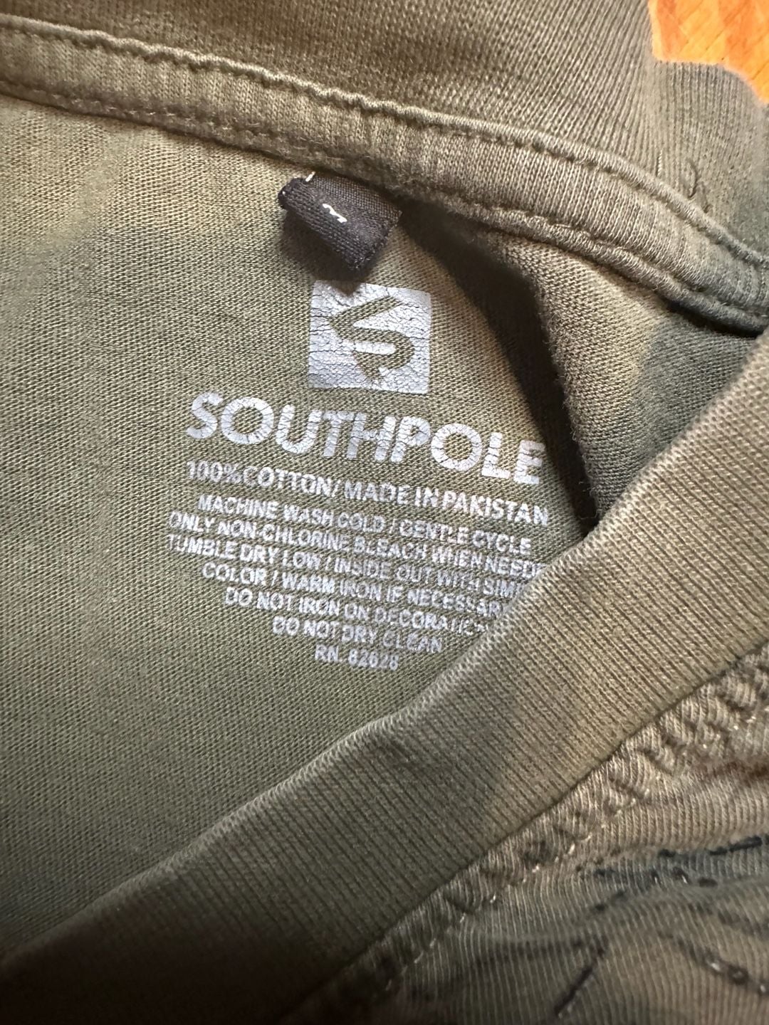 Southpole Graphic T-Shirt Size M Green Cotton American Flag Wings Y2K 5