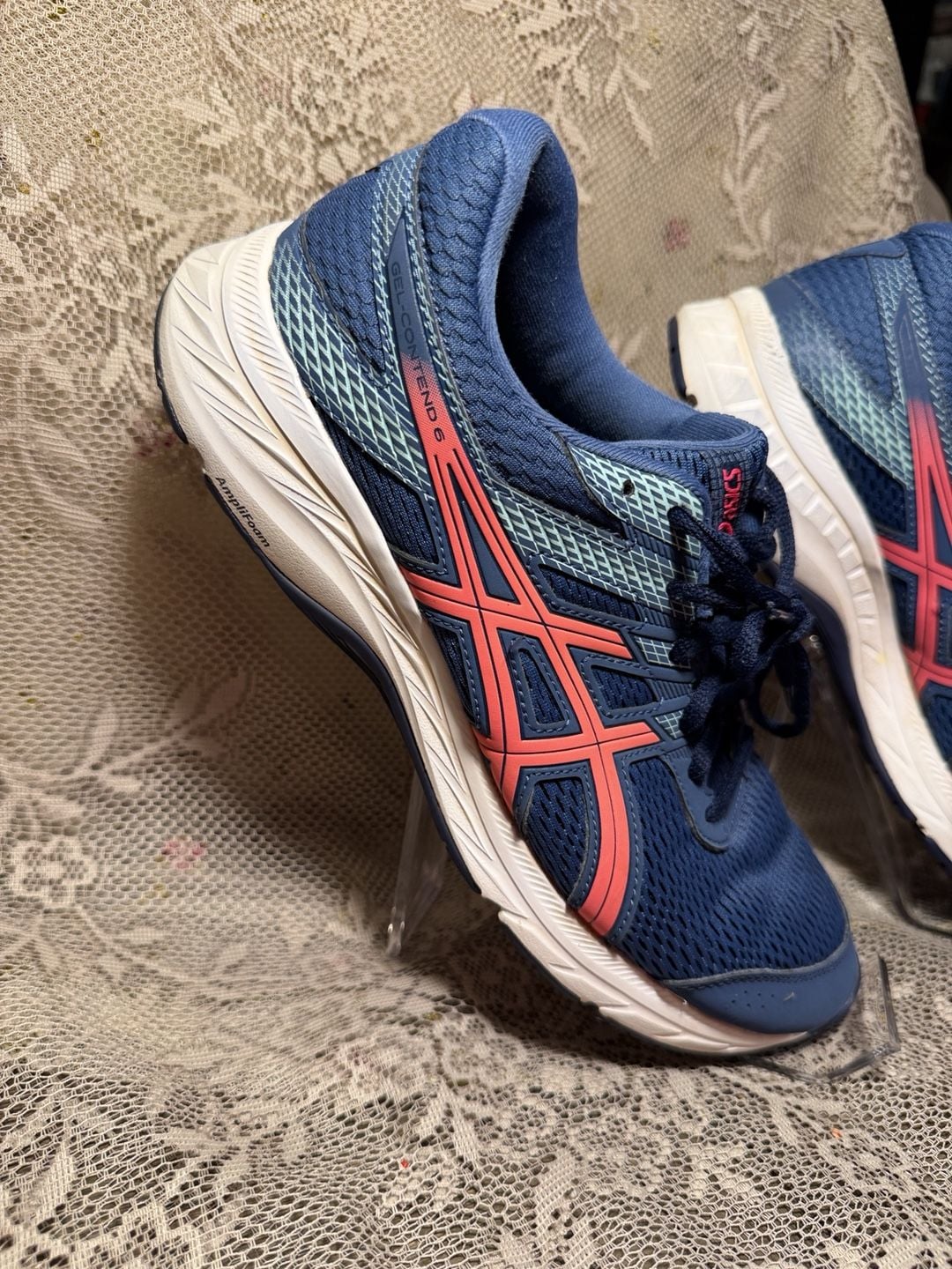 LUS 26 Asics Gel-Contend 6 Size 10 Wide Blue Pink Sneakers 3
