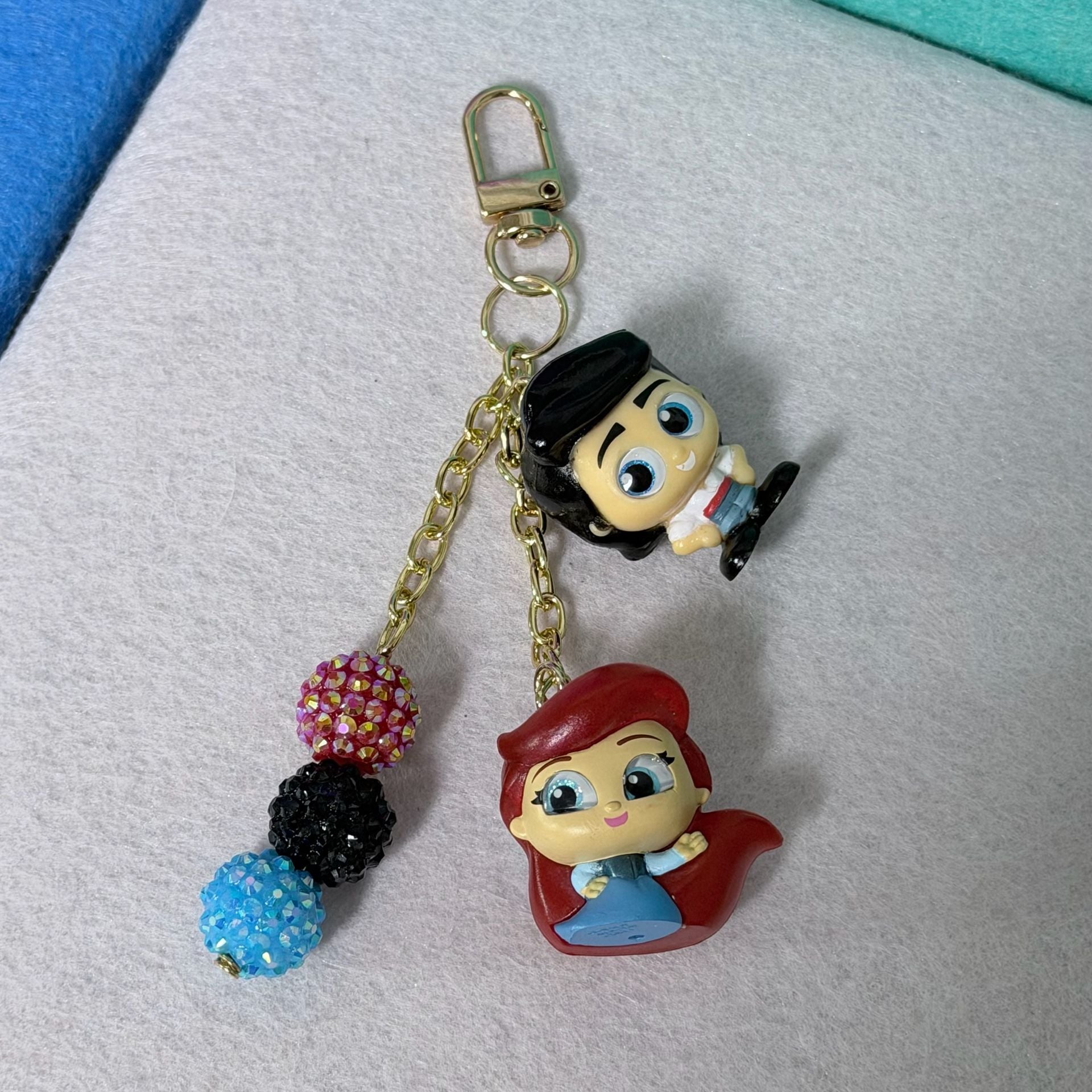 Disney Little Mermaid Ariel and Prince Eric Bag Charm 2