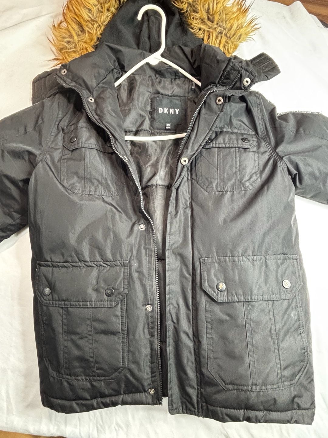 DKNY Black Puffer Jacket Size M (10/12) 3