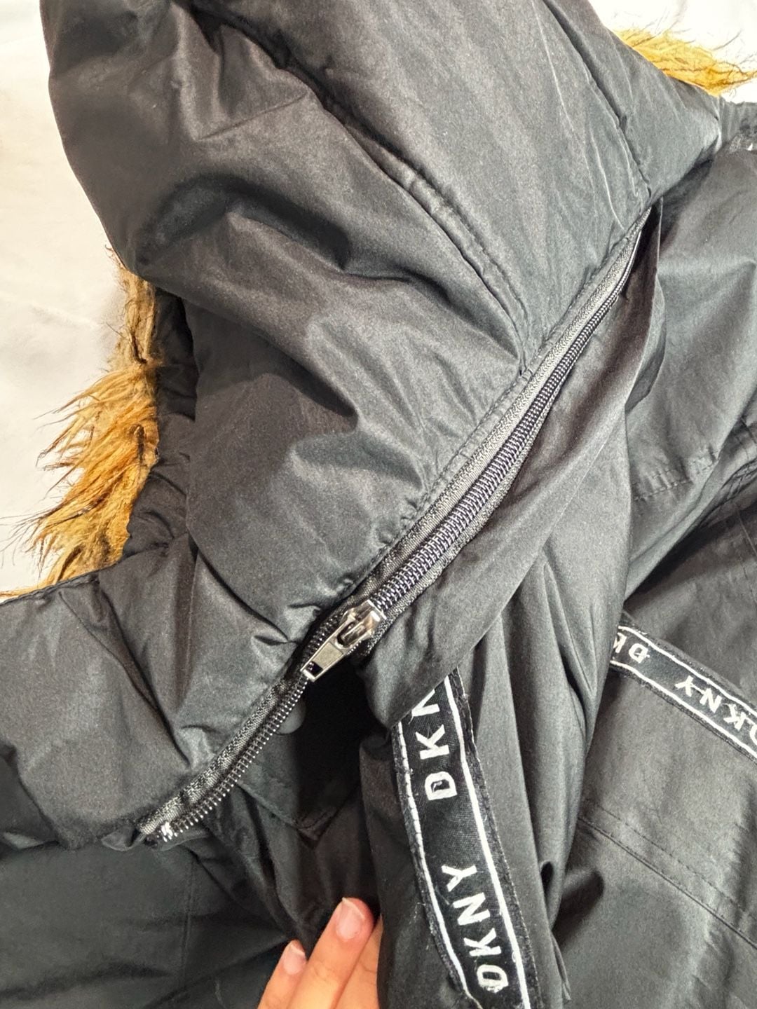 DKNY Black Puffer Jacket Size M (10/12) 10