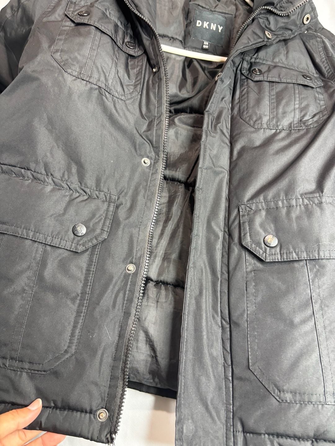 DKNY Black Puffer Jacket Size M (10/12) 14