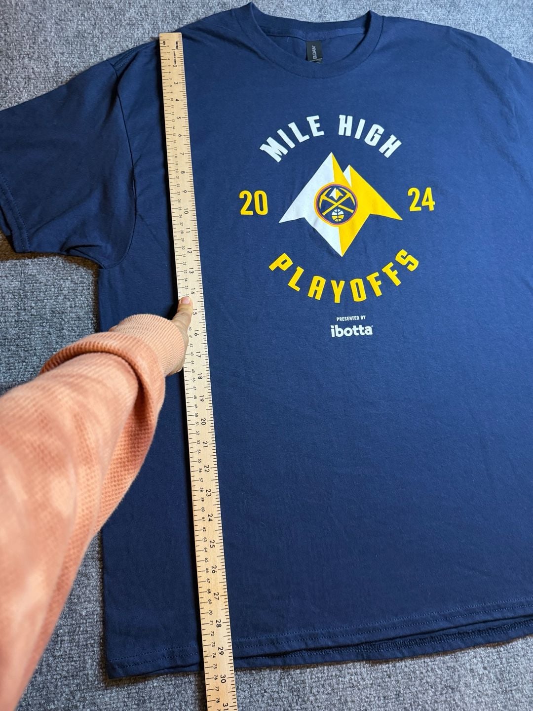 Gildan Denver Nuggets 2024 Mile High Playoffs T-Shirt Blue XL 5