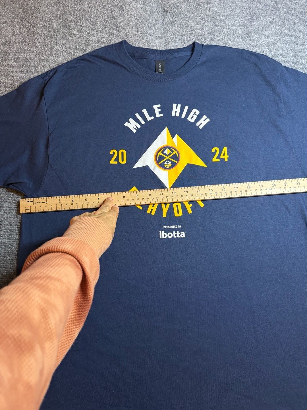 Gildan Denver Nuggets 2024 Mile High Playoffs T-Shirt Blue XL 6