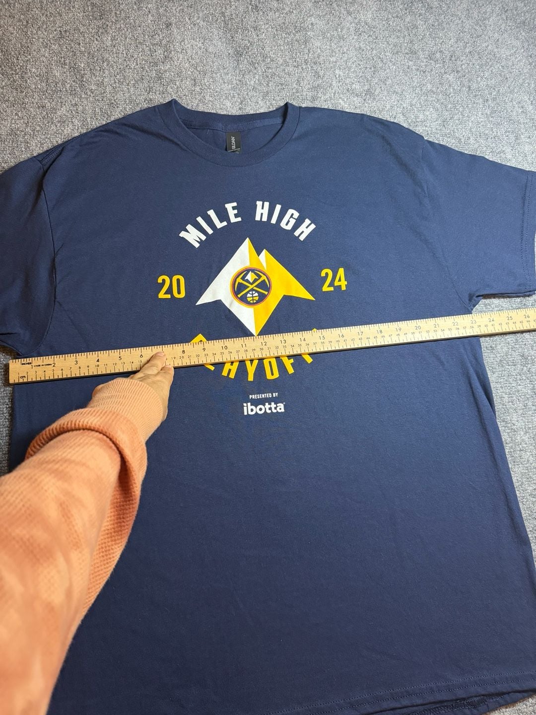 Gildan Denver Nuggets 2024 Mile High Playoffs T-Shirt Blue XL 7