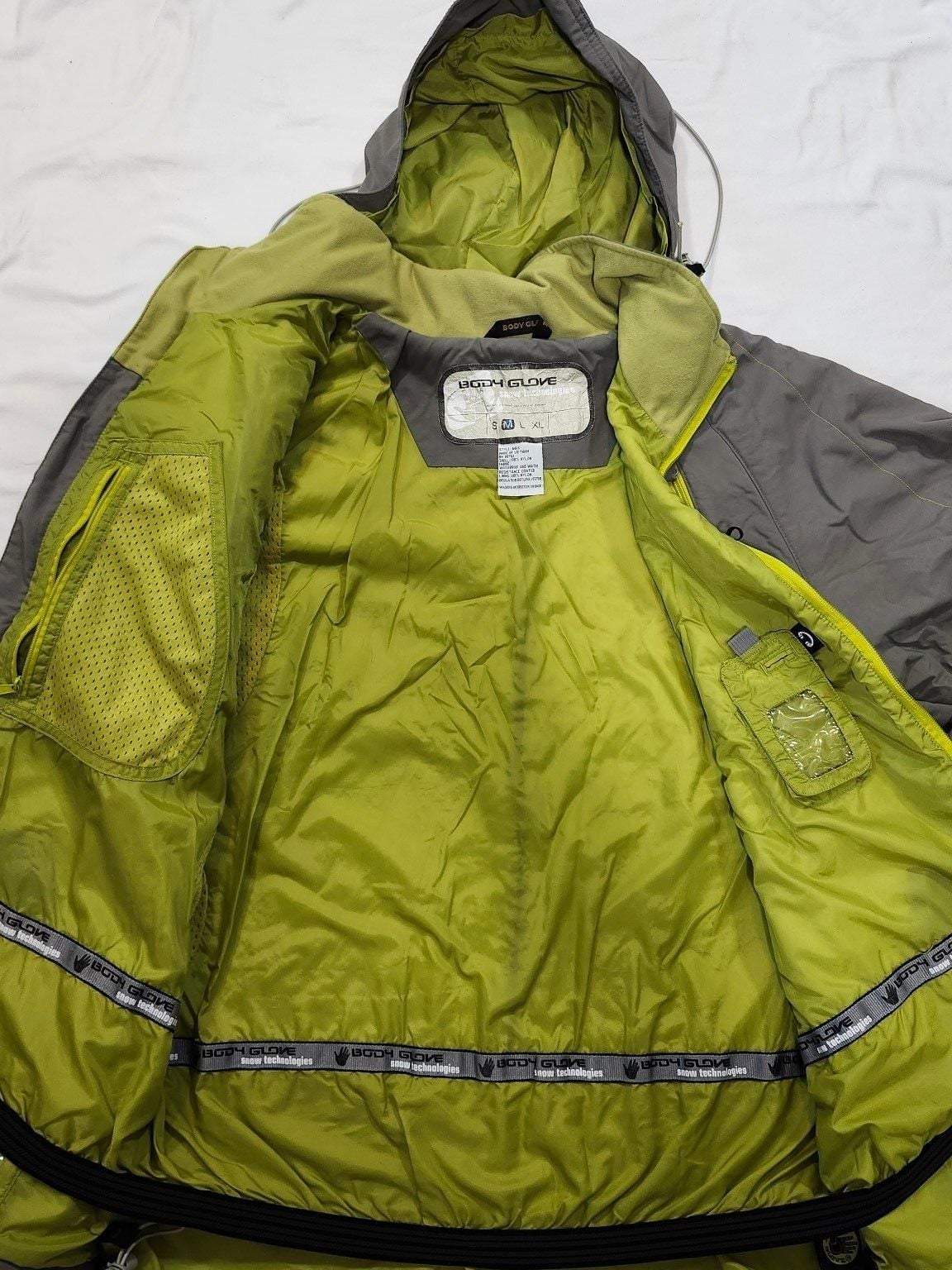 Body Glove Snow Technologies Jacket Size M Gray Green 6