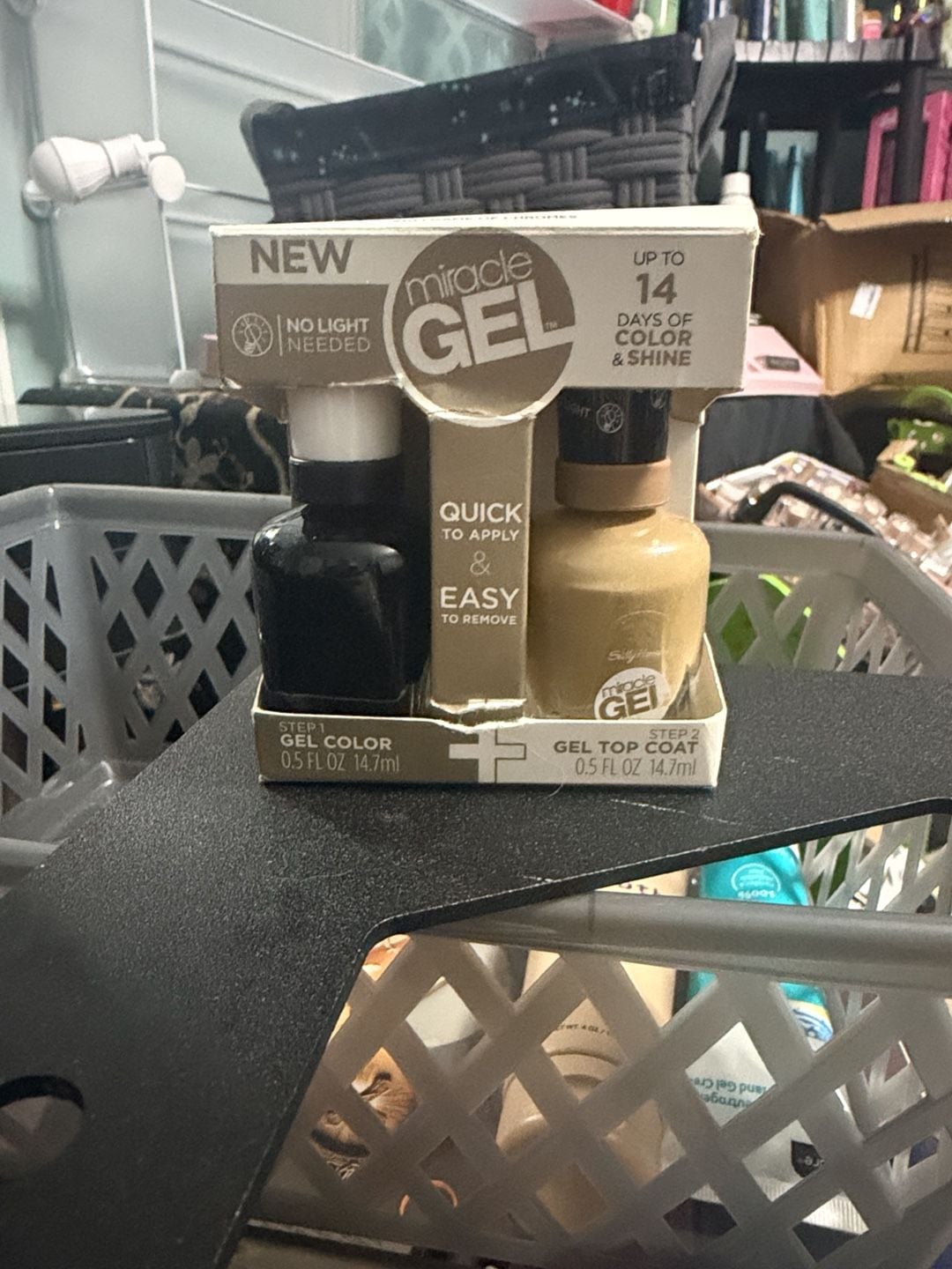Sally Hansen Miracle Gel 510 Game Of Chromes Gel Color And Top Coat Set New 1
