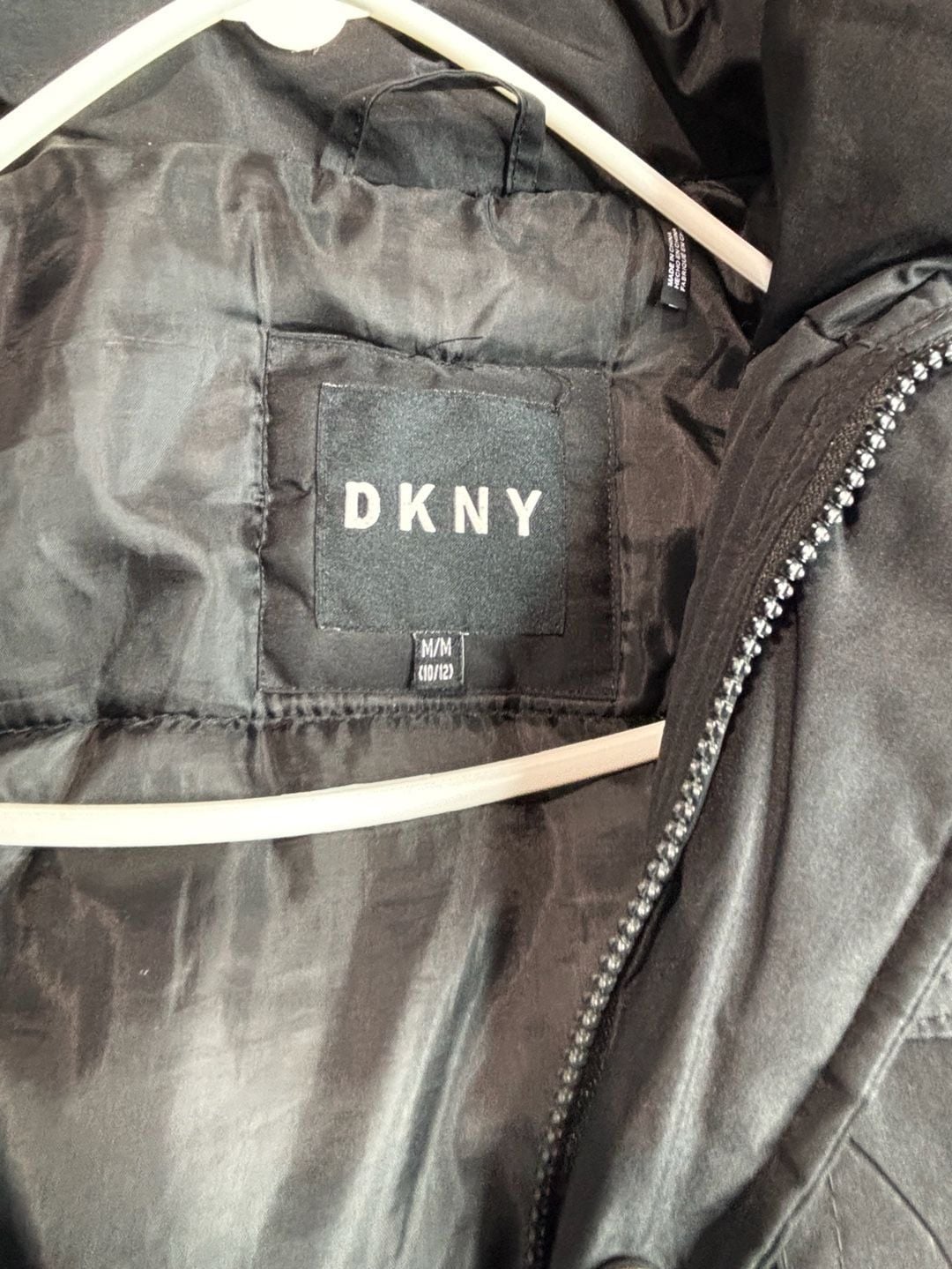 DKNY Black Puffer Jacket Size M (10/12) 4