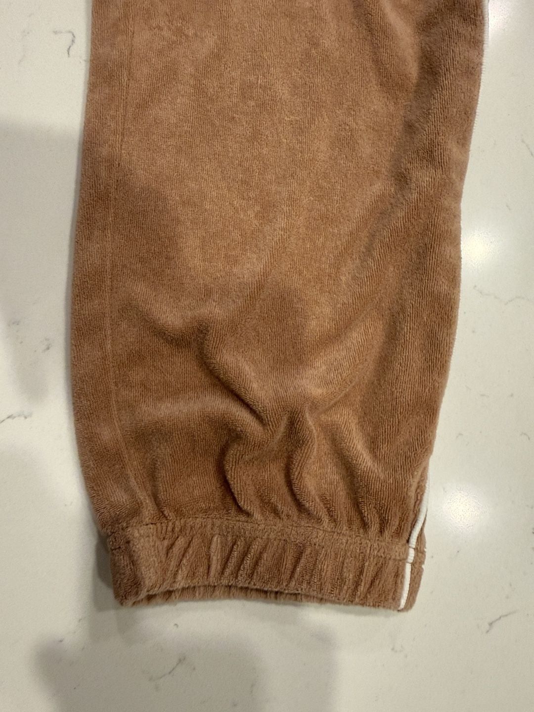 Nike Velour Sweatpants Size L Brown Retro Script Logo Joggers 5