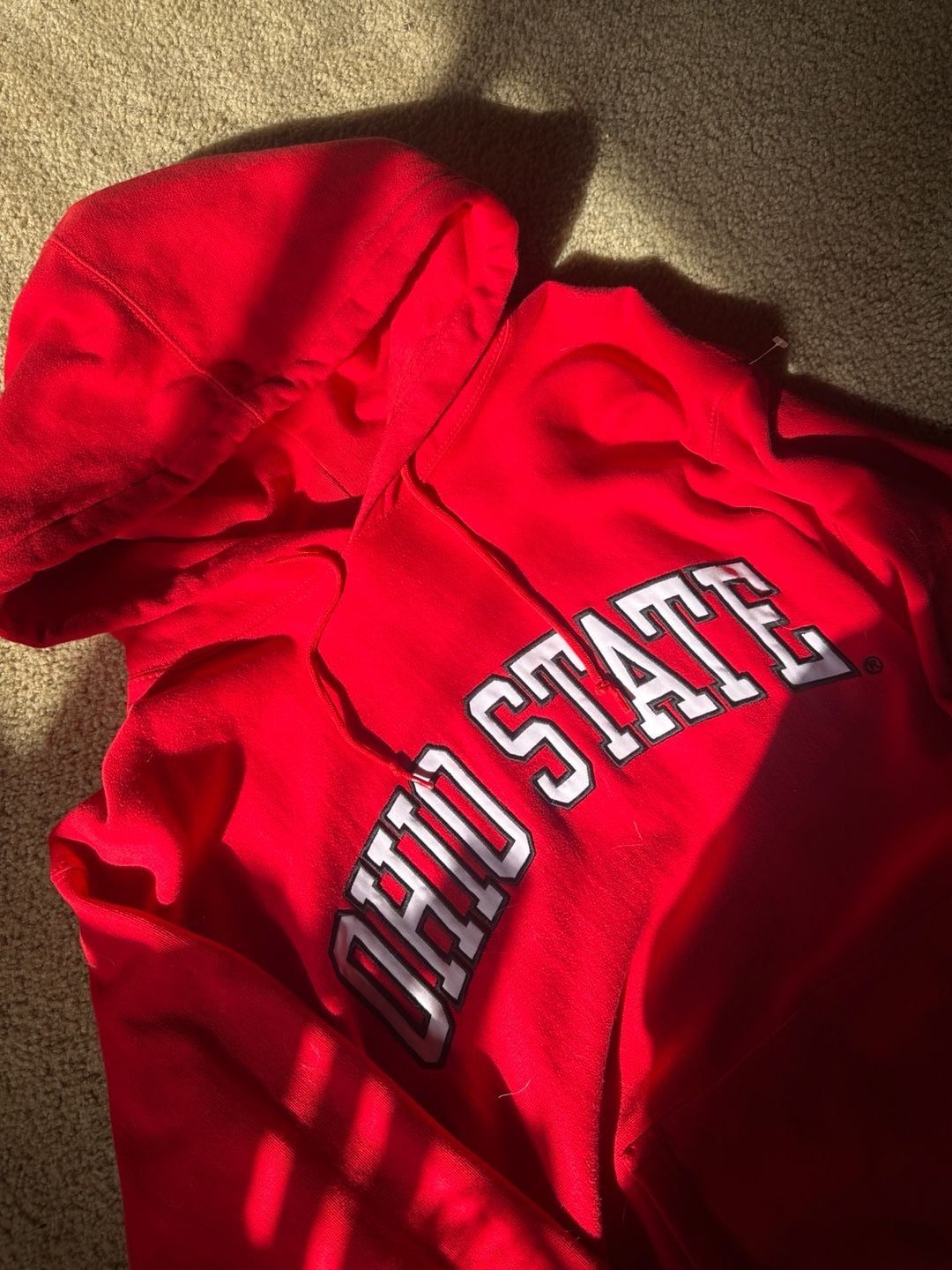 Vintage Y2K streetwear Ohio State University Red Hoodie Sweatshirt 2