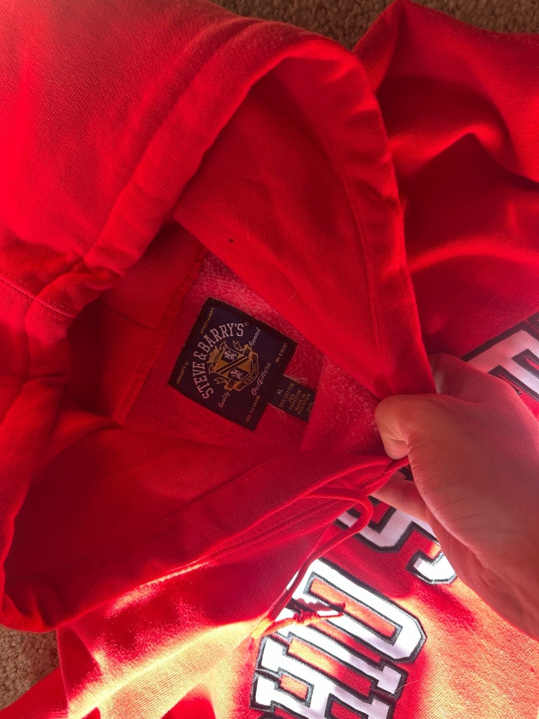 Vintage Y2K streetwear Ohio State University Red Hoodie Sweatshirt 3