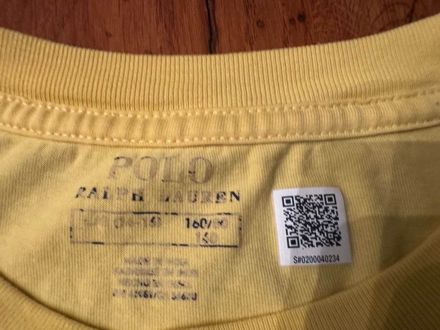 Polo Ralph Lauren Logo Graphic T-Shirt Yellow h1604 3