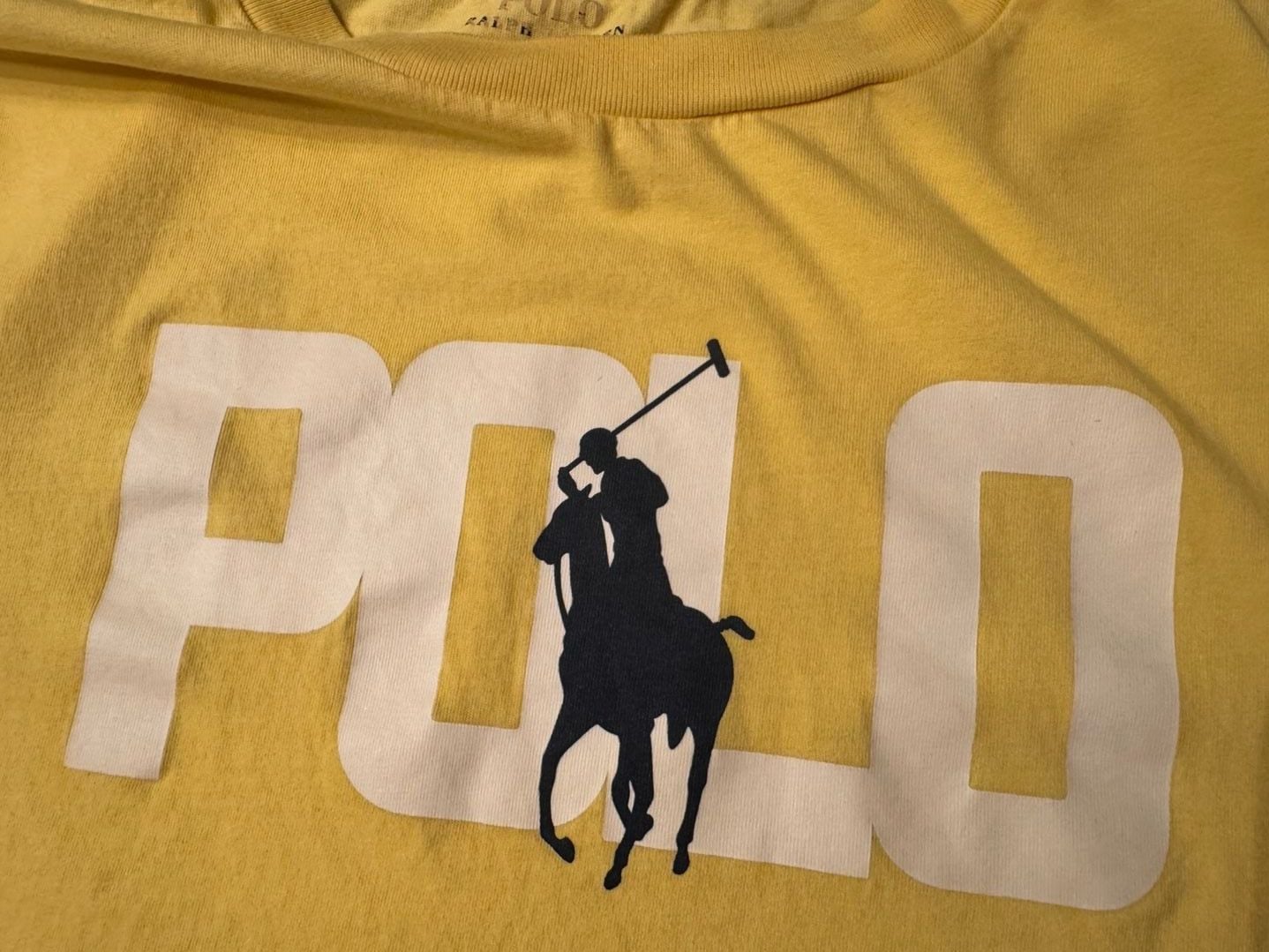 Polo Ralph Lauren Logo Graphic T-Shirt Yellow h1604 4