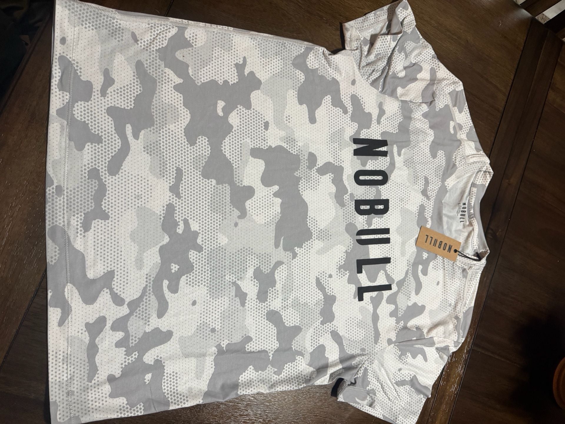 Women's Light Gray Camo Muscle Tank Top 2