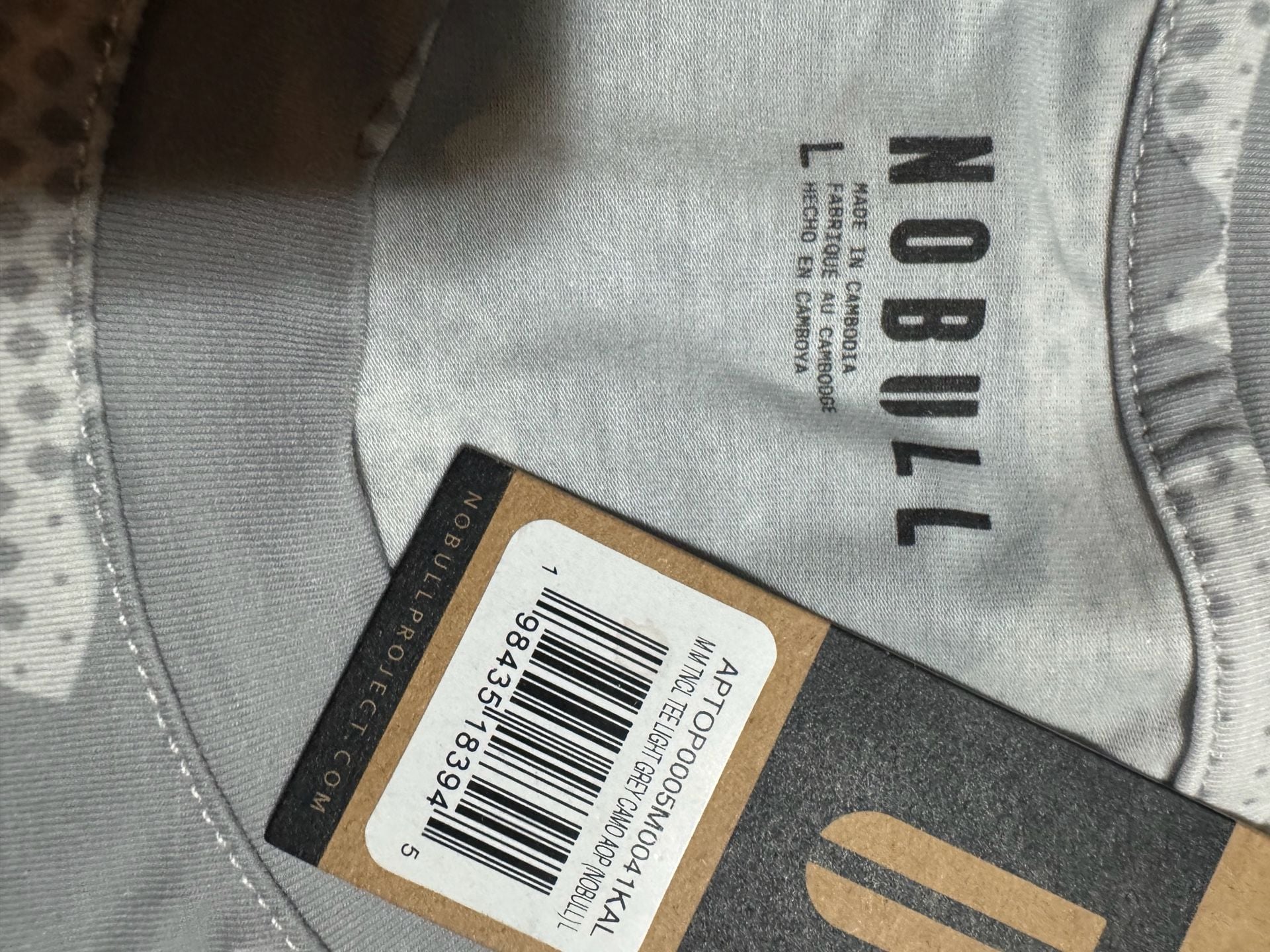 Women's Light Gray Camo Muscle Tank Top 3