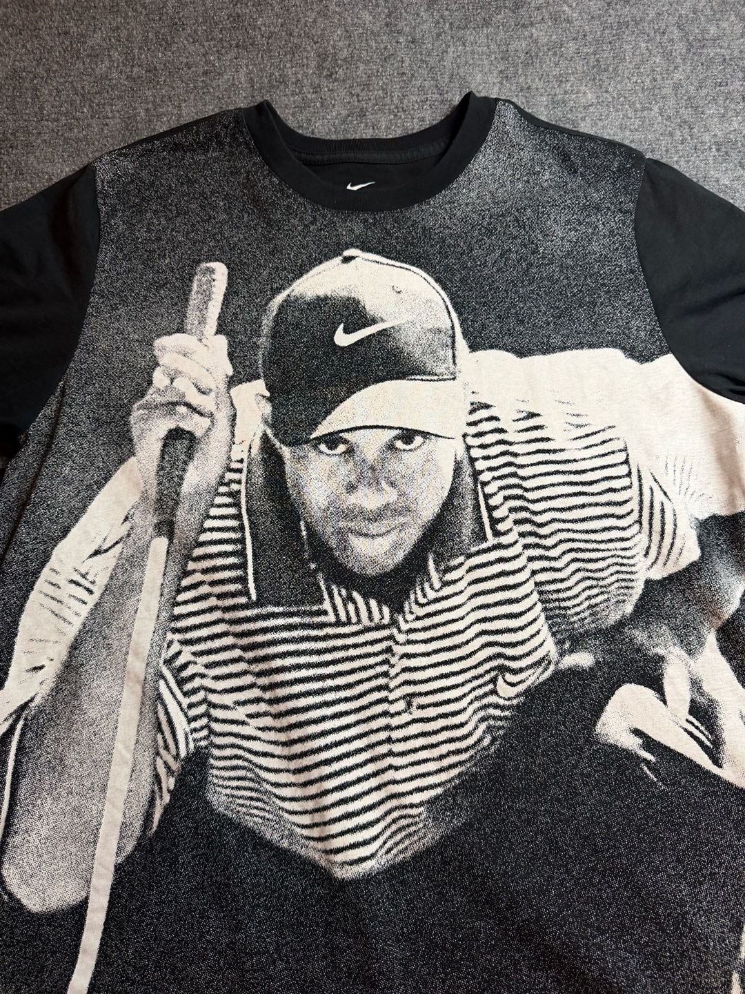 Nike Tiger Woods Graphic T-Shirt Size L Black White 3