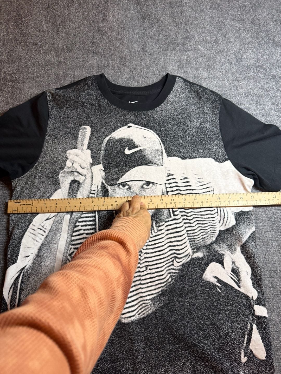 Nike Tiger Woods Graphic T-Shirt Size L Black White 5