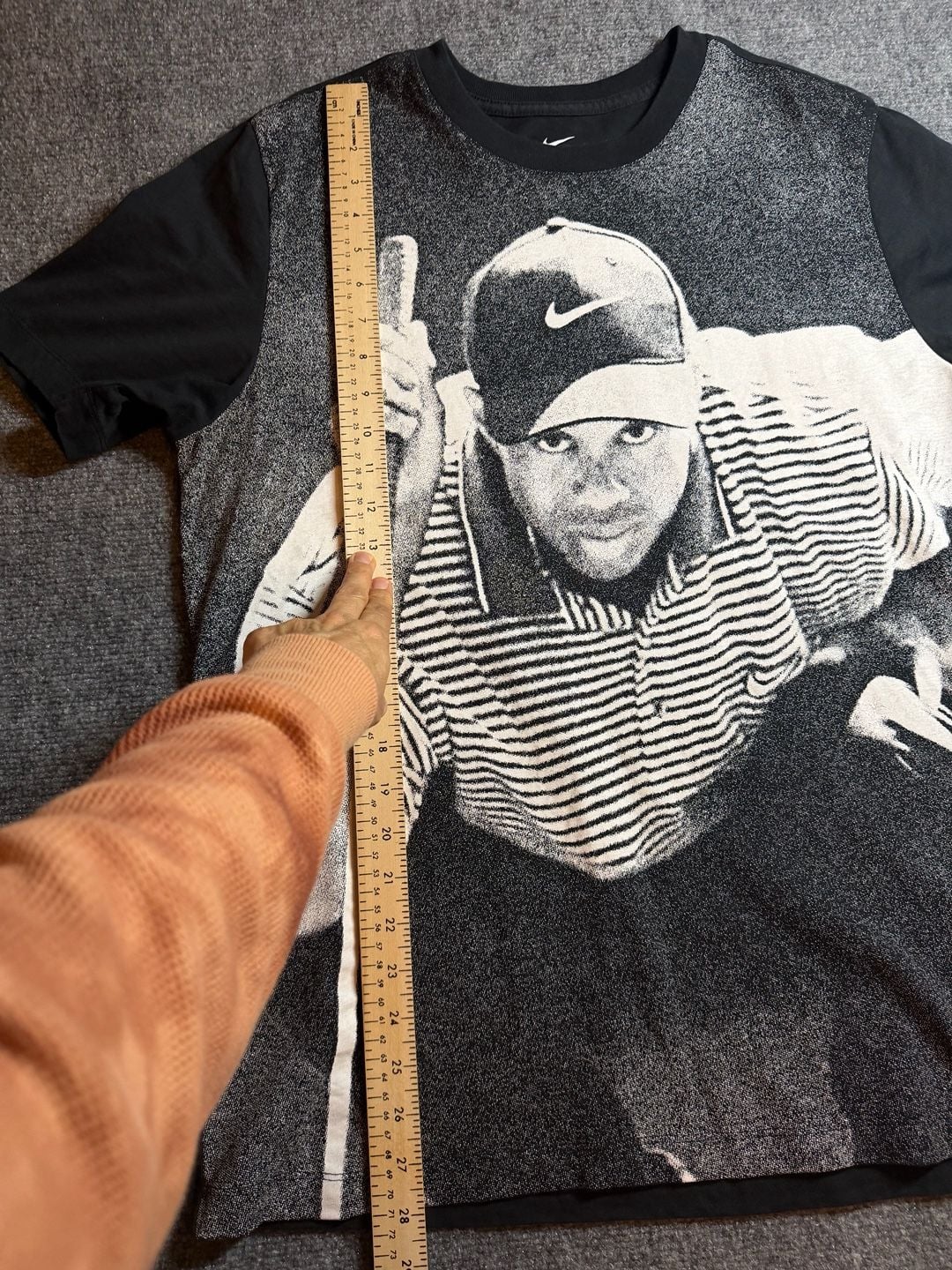 Nike Tiger Woods Graphic T-Shirt Size L Black White 6