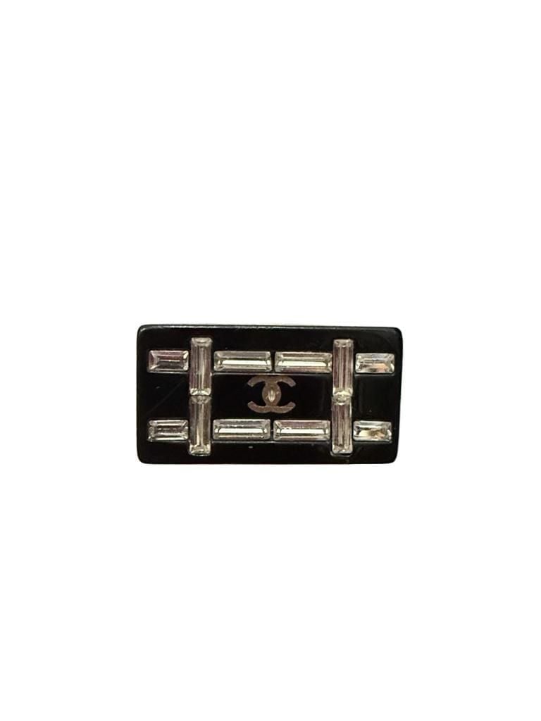 Chanel CC Rectangular Crystal Statement Ring – 07C 2