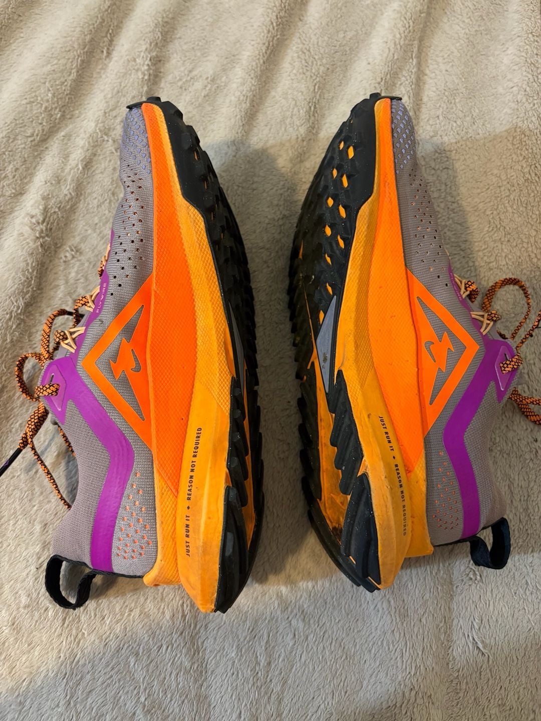 Nike React Pegasus Trail 4 women Size 8.5 Grey Purple Orange 4
