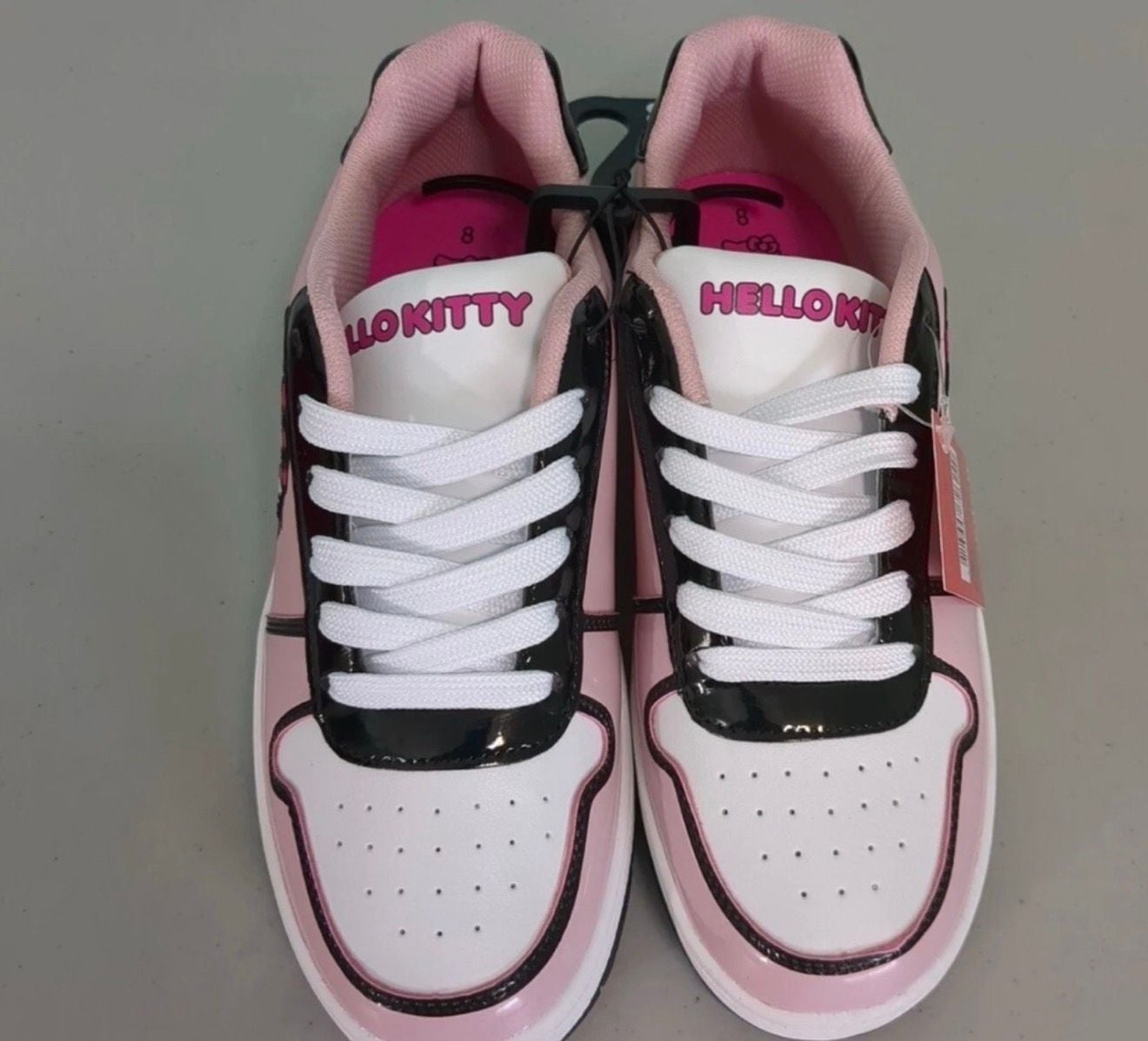 Hello Kitty by Sanrio Women's Pink Casual Court Sneakers, Pink sz11 7