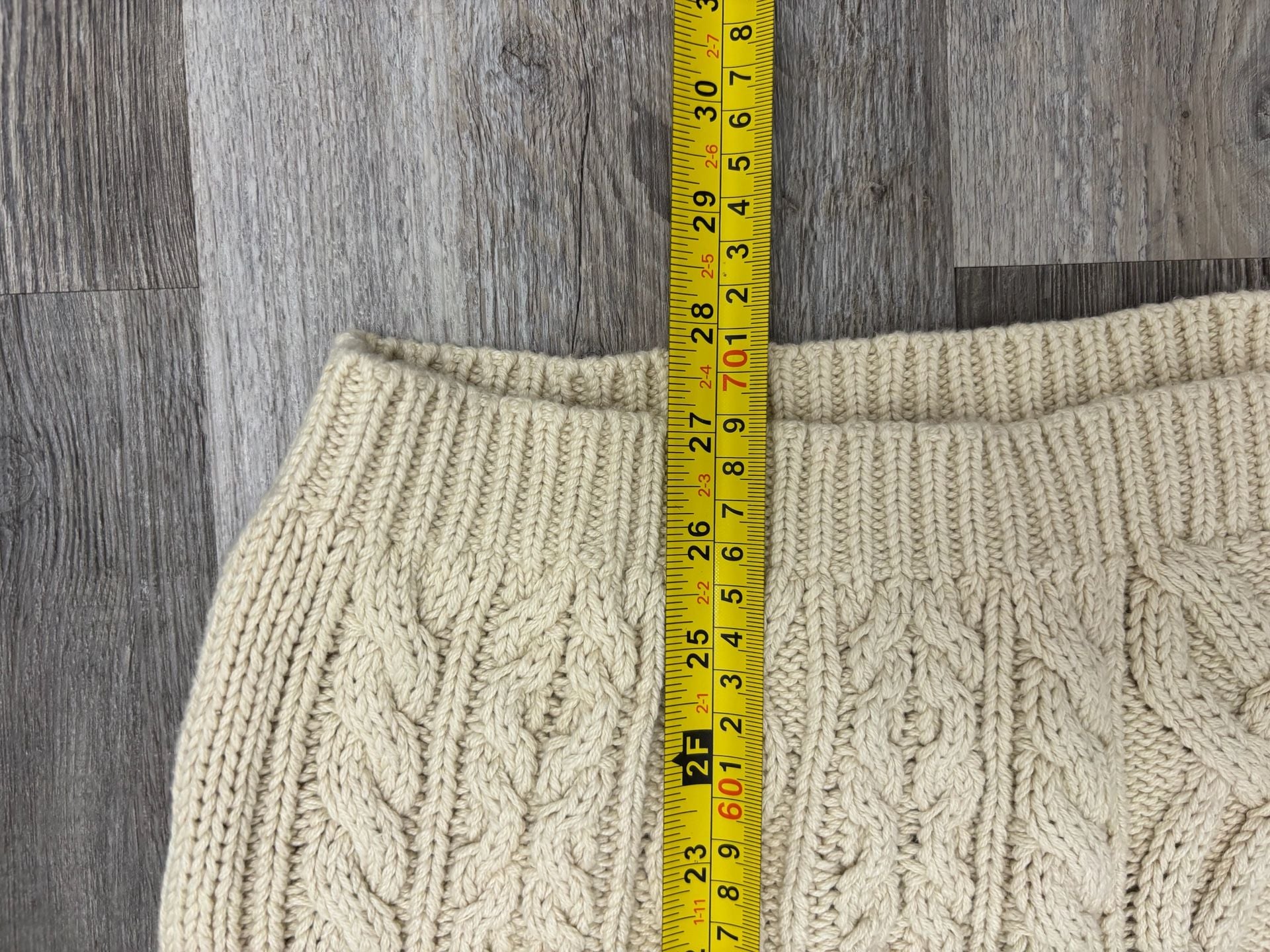 Eddie Bauer Cable Knit Sweater Size XXL Cream Cotton 7