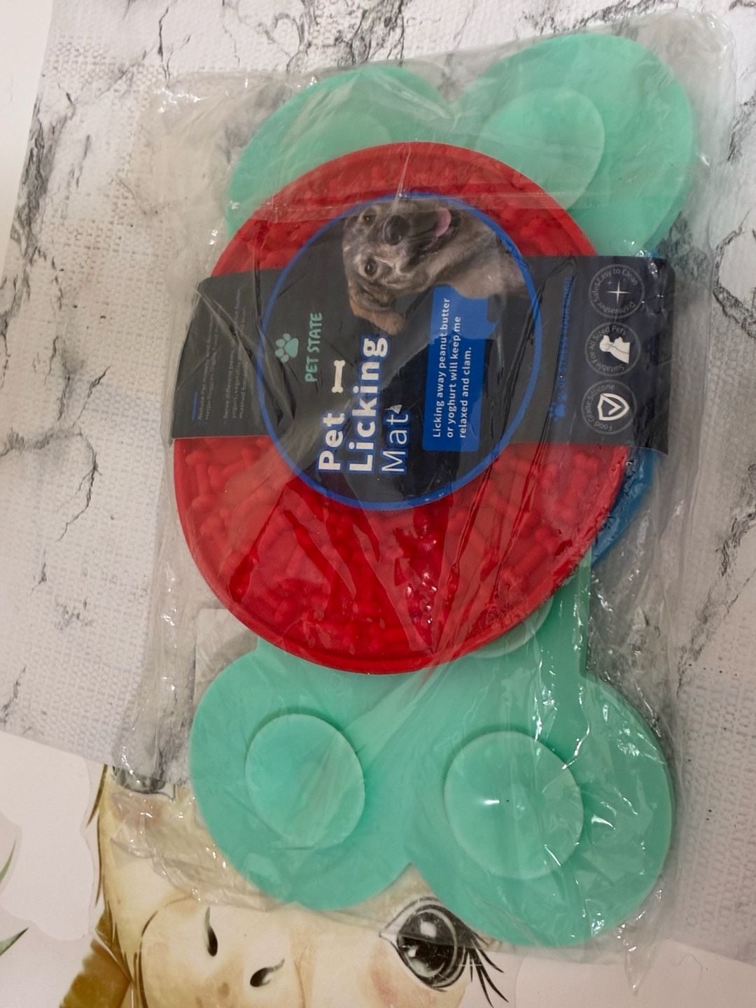 Pet State Pet Licking Mat Silicone Treat Pad 3-Pack 1