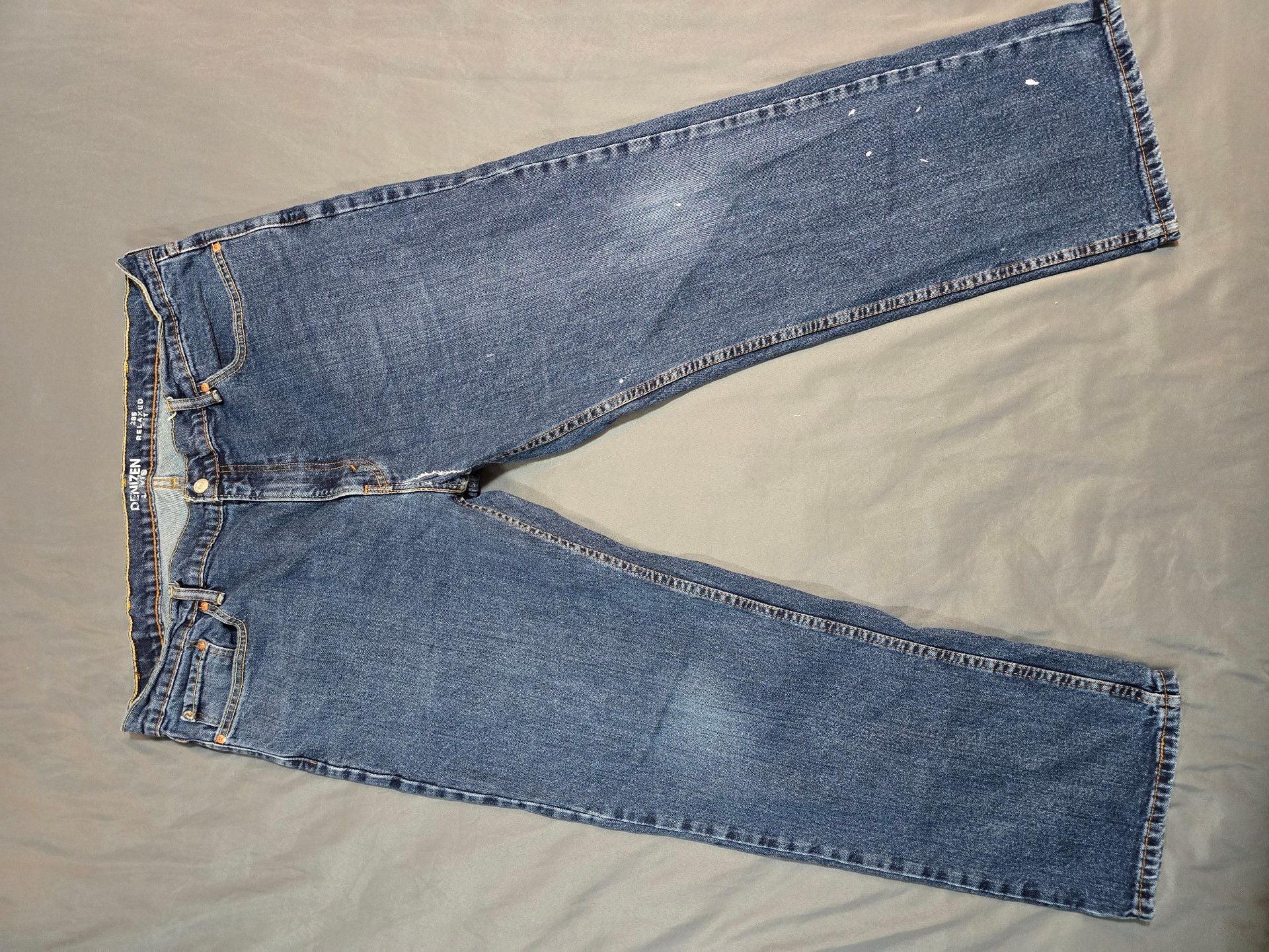 Denizen Levi's 285 Relaxed Fit Jeans 42x30 Blue Straight Leg 2