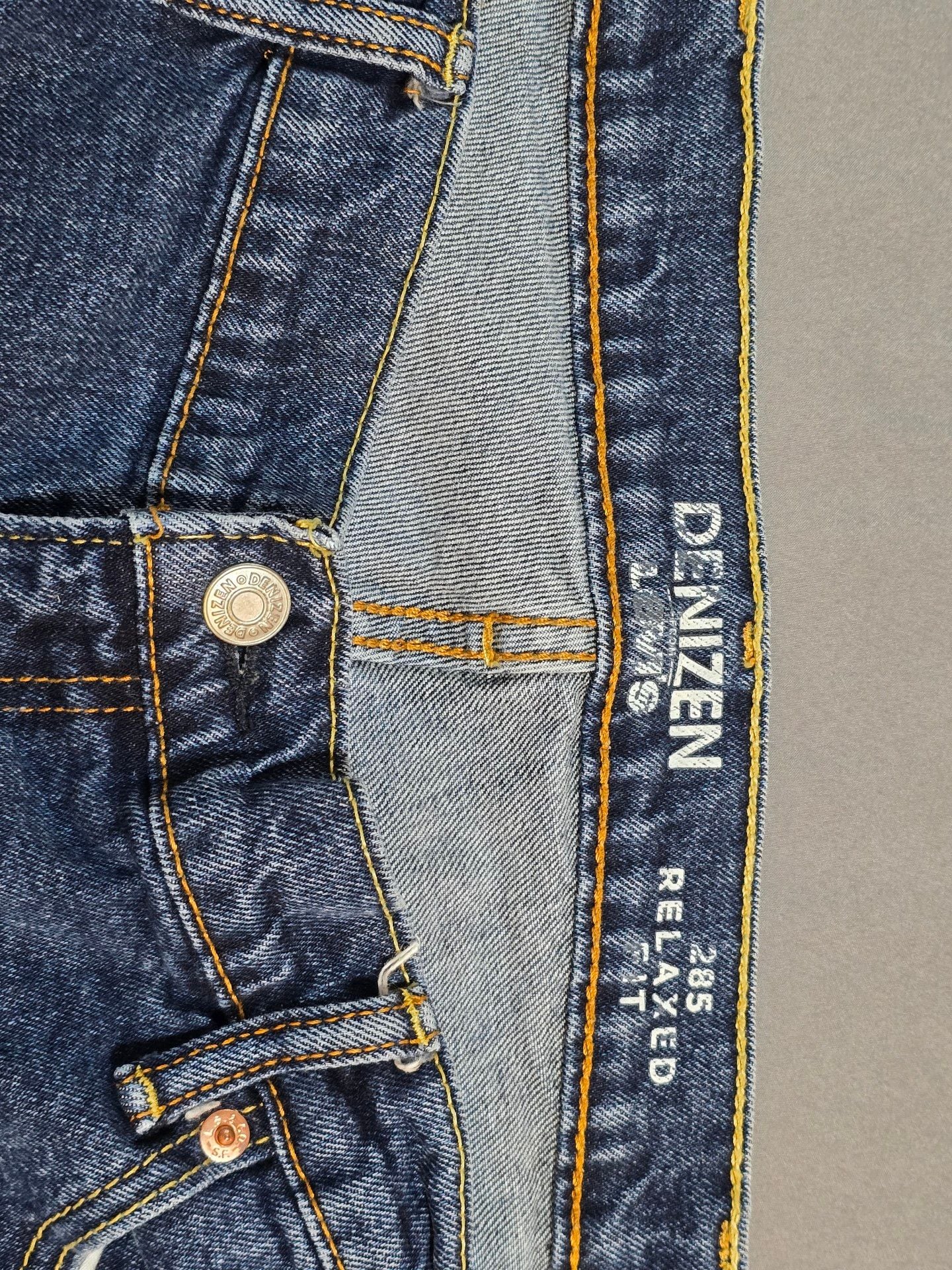 Denizen Levi's 285 Relaxed Fit Jeans 42x30 Blue Straight Leg 5