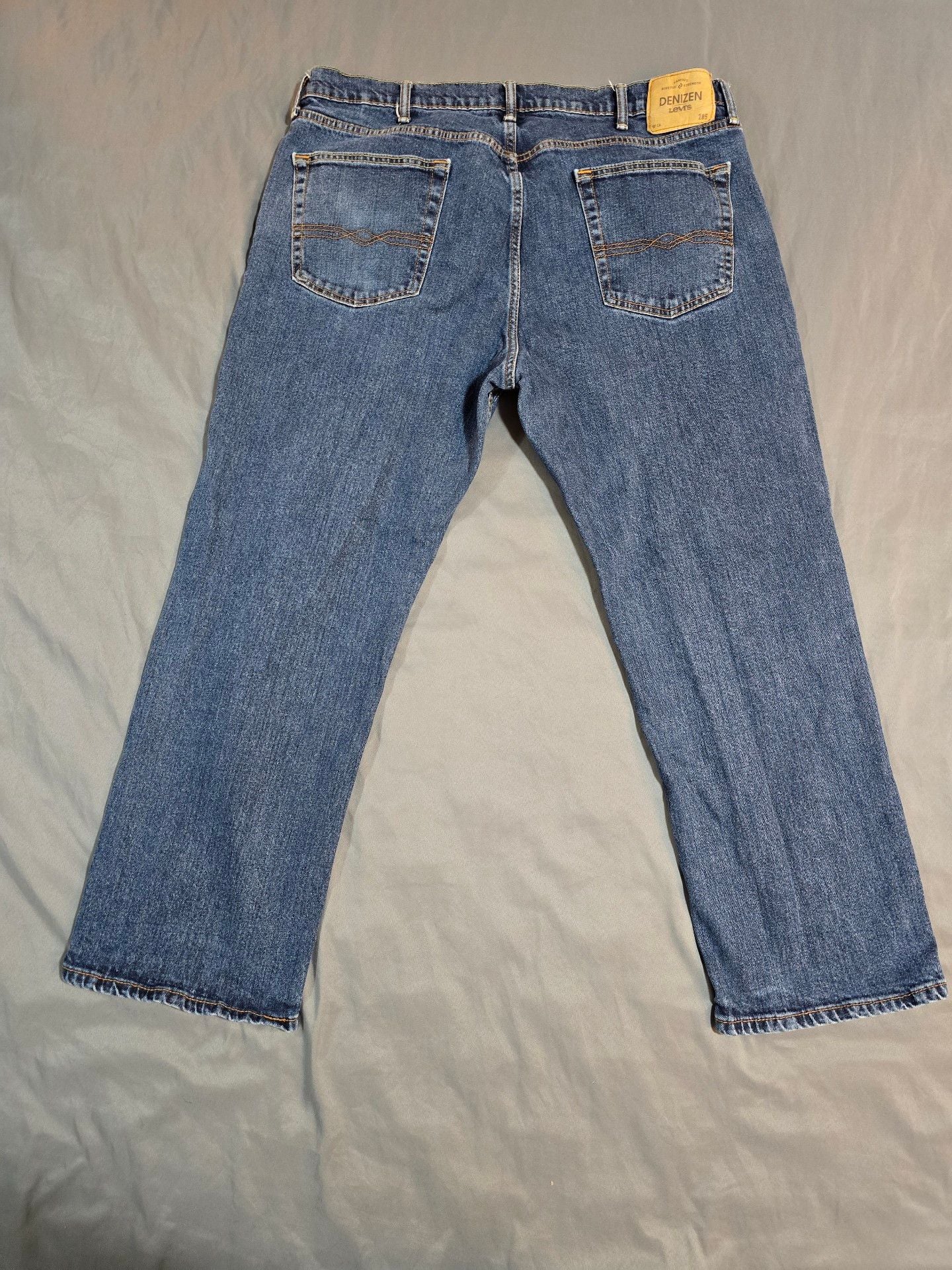 Denizen Levi's 285 Relaxed Fit Jeans 42x30 Blue Straight Leg 6