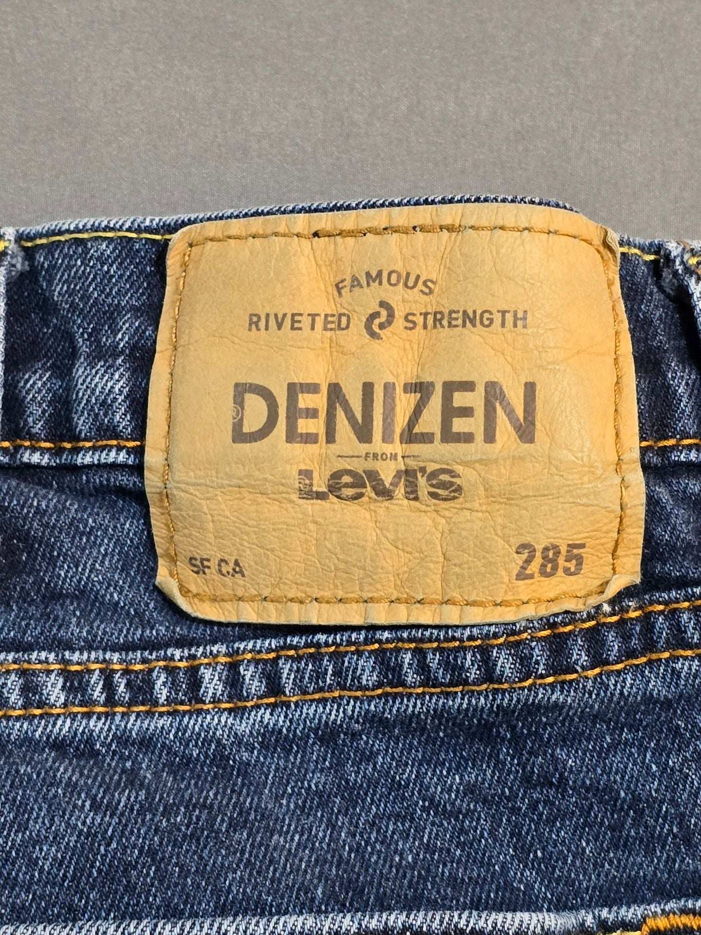 Denizen Levi's 285 Relaxed Fit Jeans 42x30 Blue Straight Leg 8