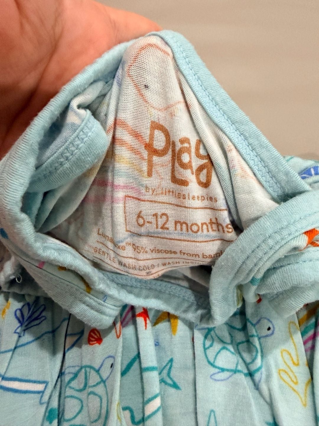 Play by Little Sleepies Bodysuit Dress Bundle 6-12 Months Ice Cream Ocean Life 2