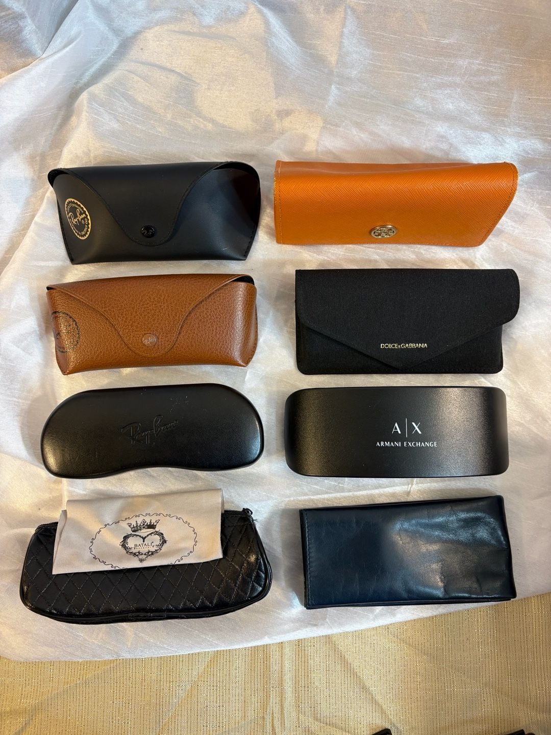 Ray-Ban Eyeglass Sunglasses Case Lot of 7 Assorted Designer 1