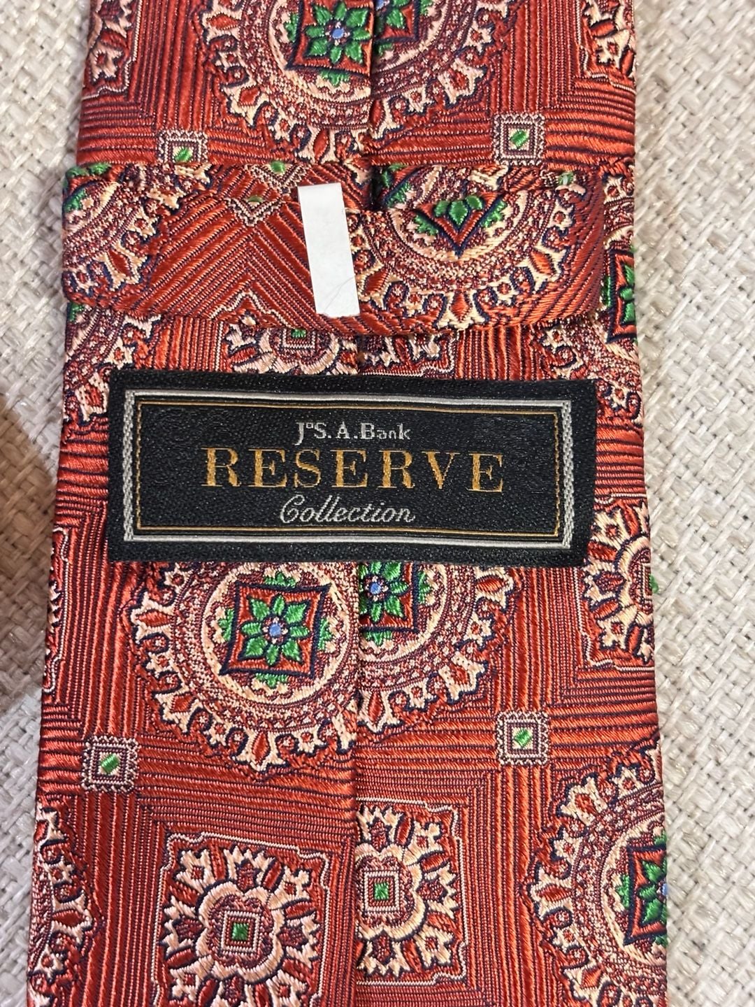 Jos. A. Bank Reserve Collection Silk Tie Red Medallion 2