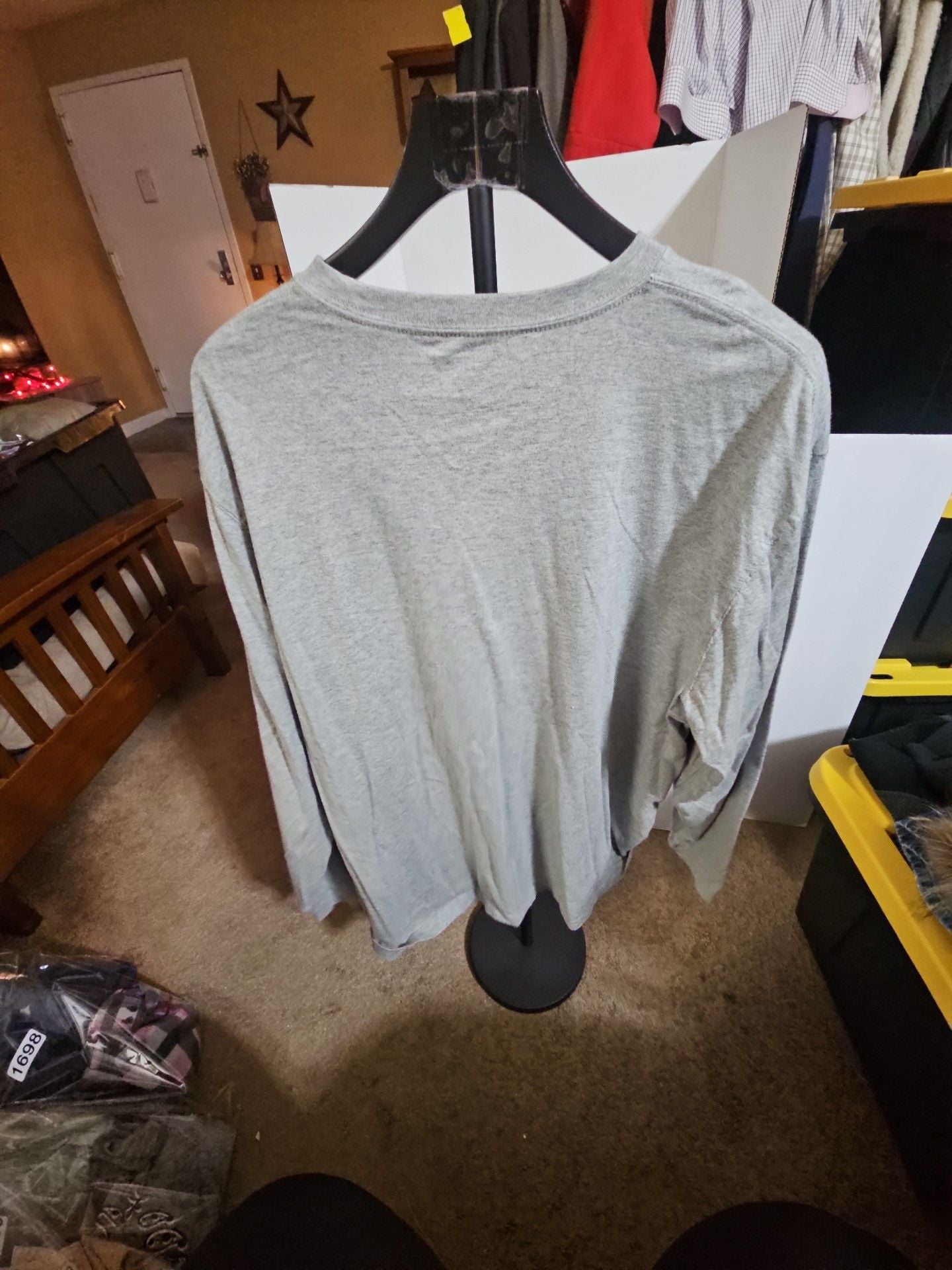 L.L. Bean Long Sleeve T-Shirt Size XL Tall Gray 100% Cotton 3