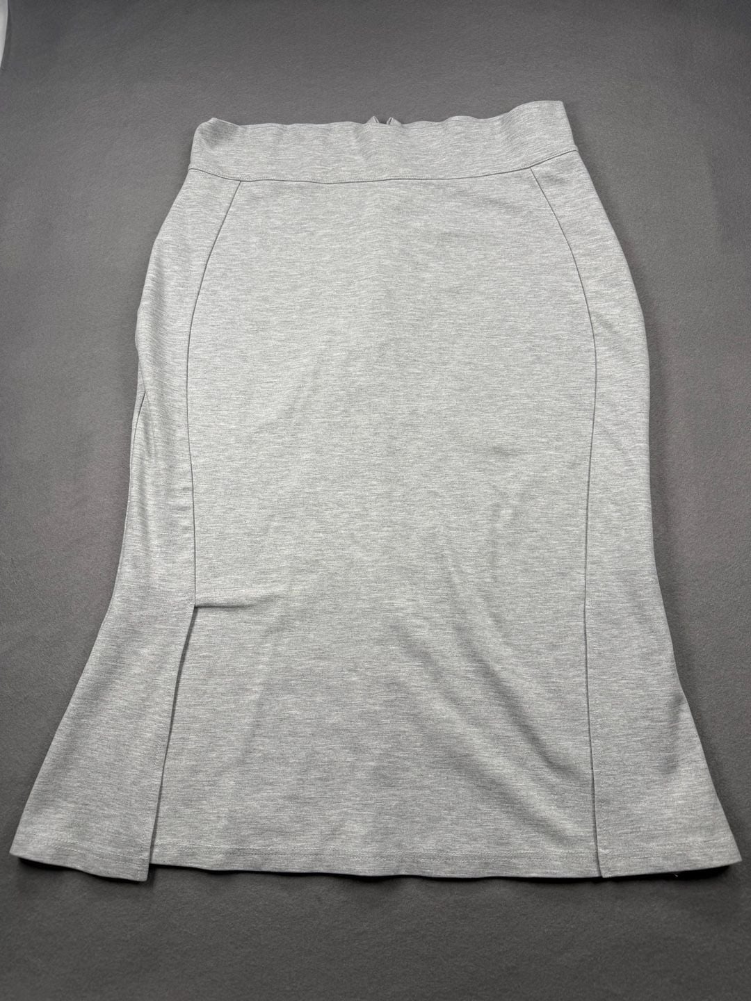 Urban Coco Skirt Size L Gray Midi Mermaid Split Hem 4