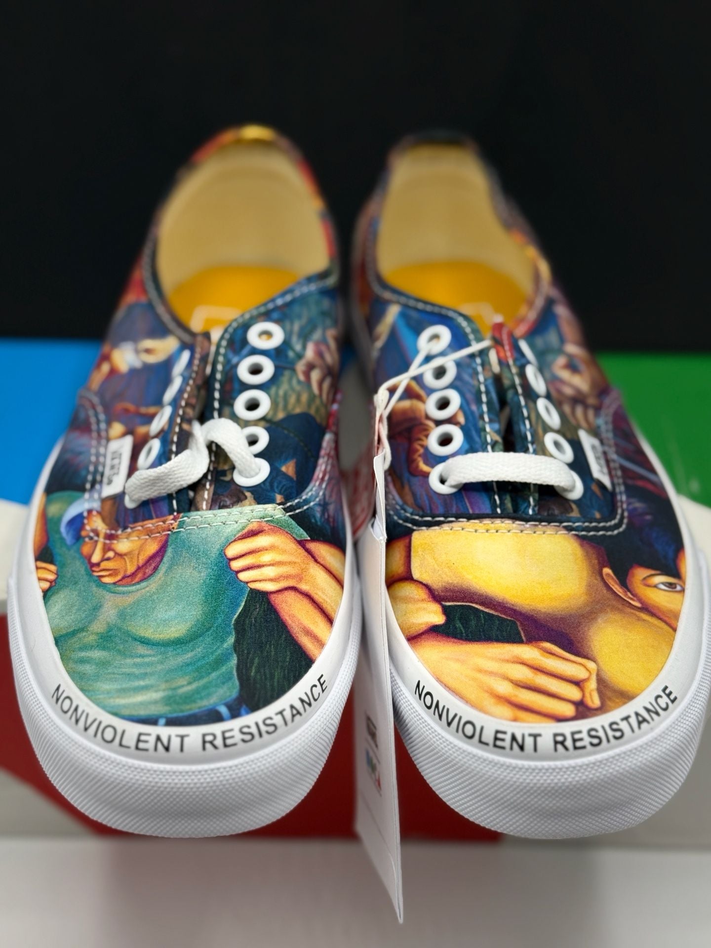 Vans Authentic (Moca) Judy Baca Size 6.5 M / 8.0 W Judy Baca Art Print Shoes 4