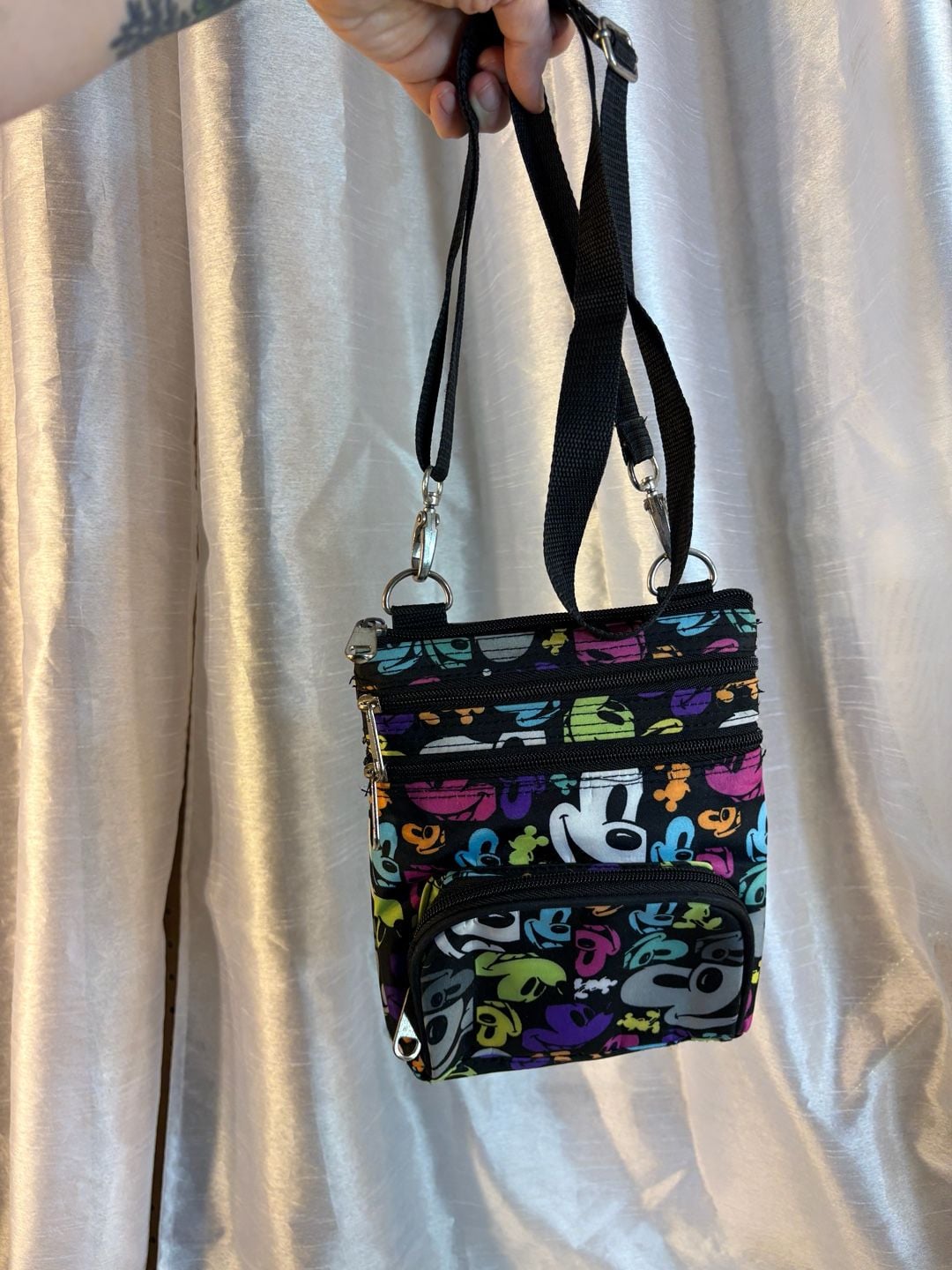 Disney Parks Mickey Mouse Multicolor Crossbody Bag 6