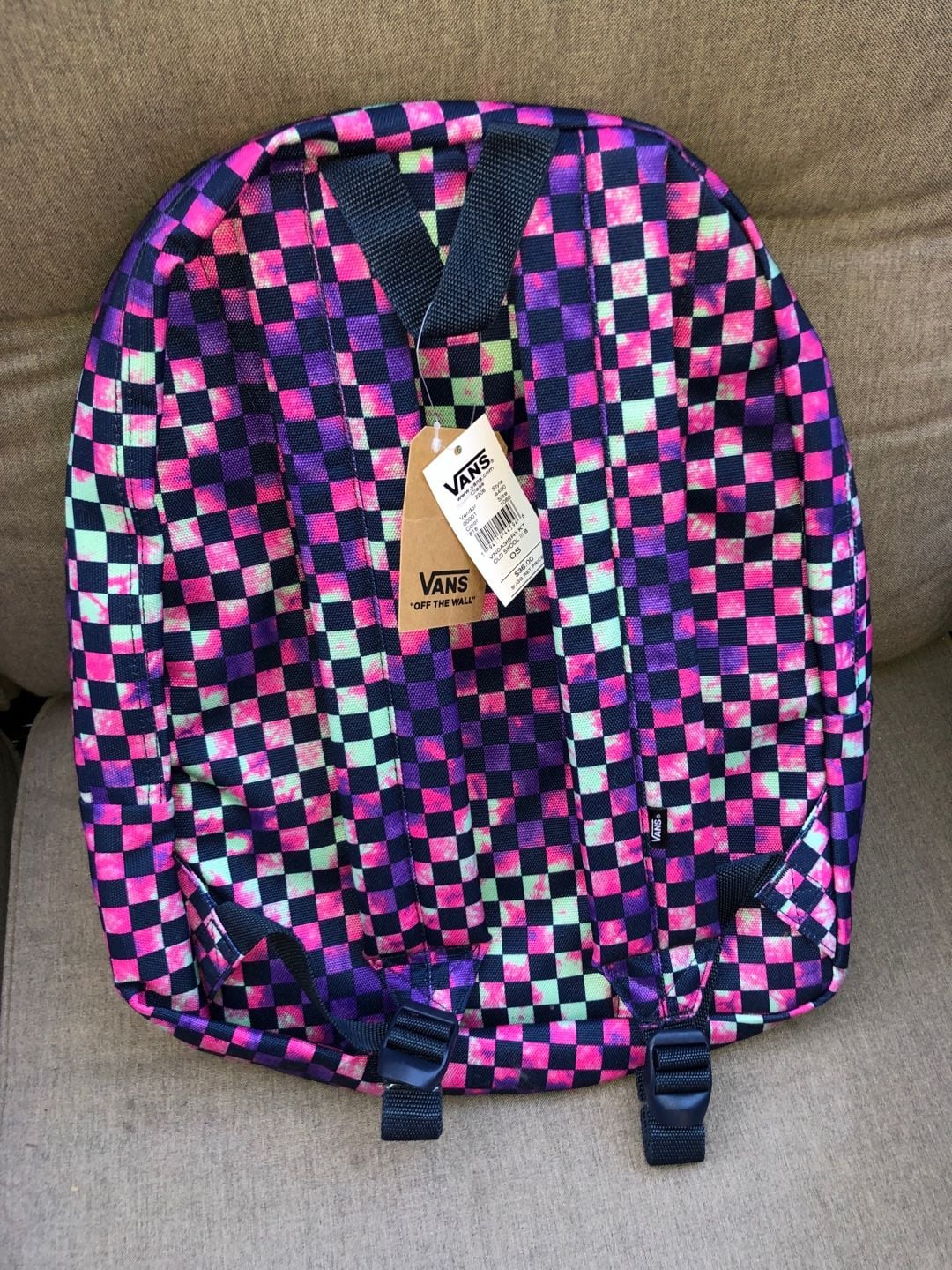 Vans Old Skool III Backpack Multi Check Tie Dye OS 3