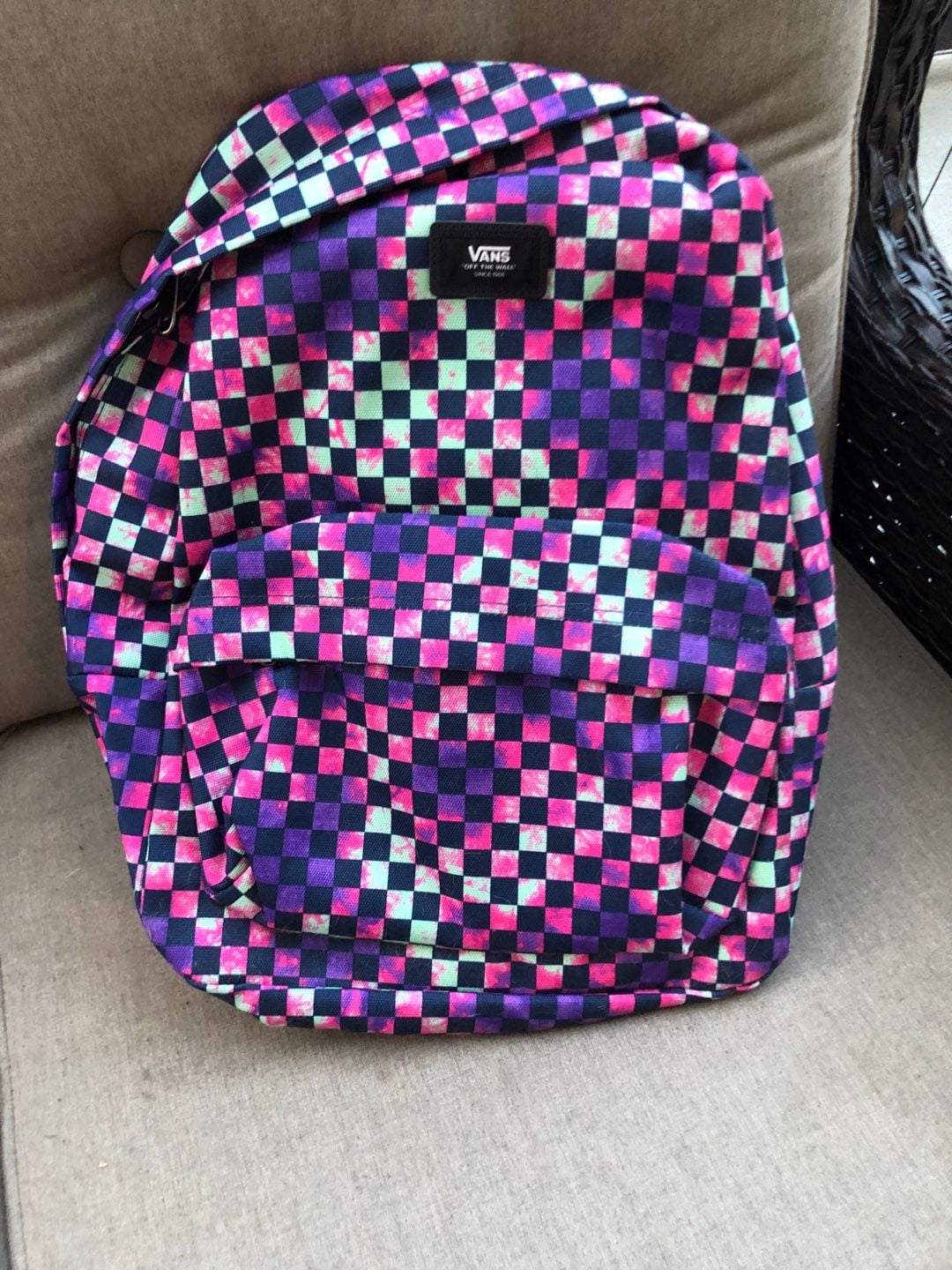 Vans Old Skool III Backpack Multi Check Tie Dye OS 4