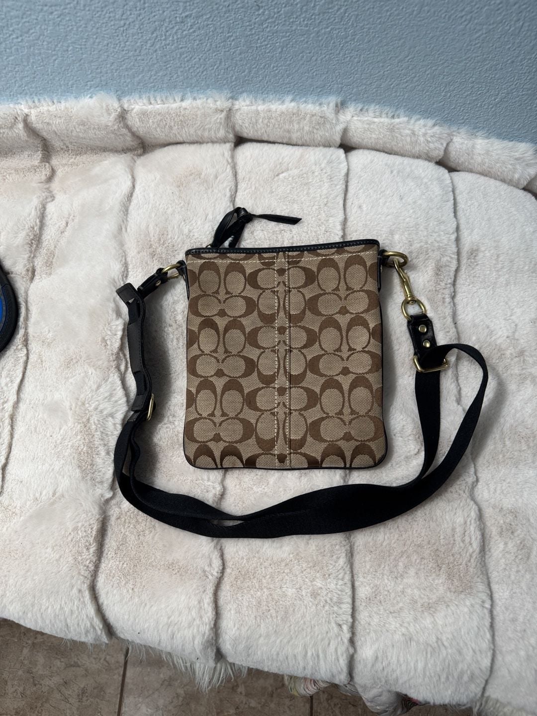 Coach Signature Canvas Crossbody Bag F0767-40897 Brown Black 10