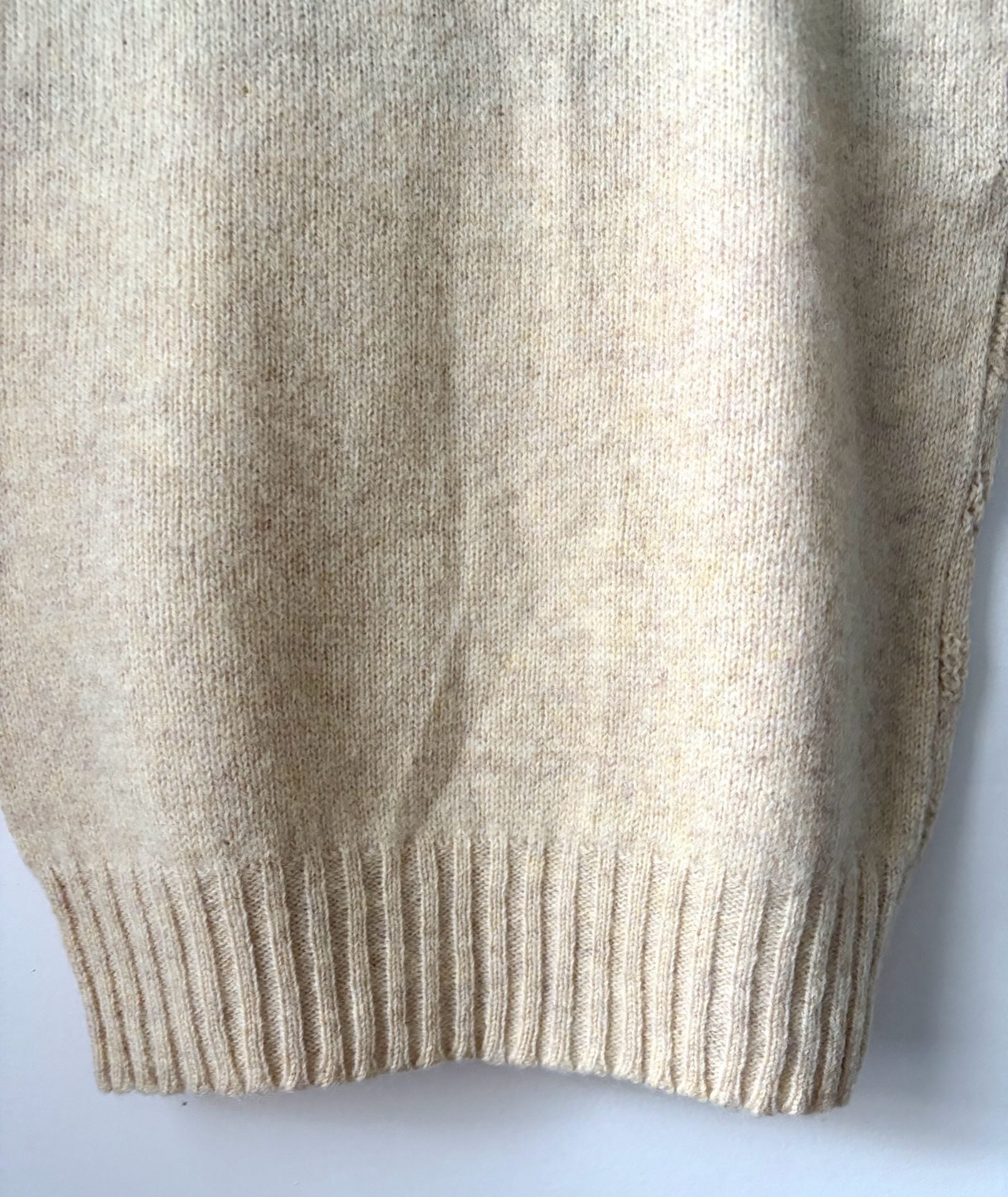 Wool Landscape Scene Sweater Vest Size M Beige Knit Stone Canyon 7