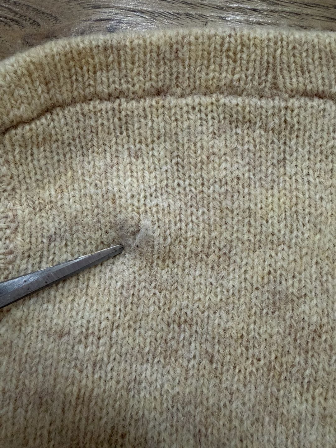 Wool Landscape Scene Sweater Vest Size M Beige Knit Stone Canyon 10